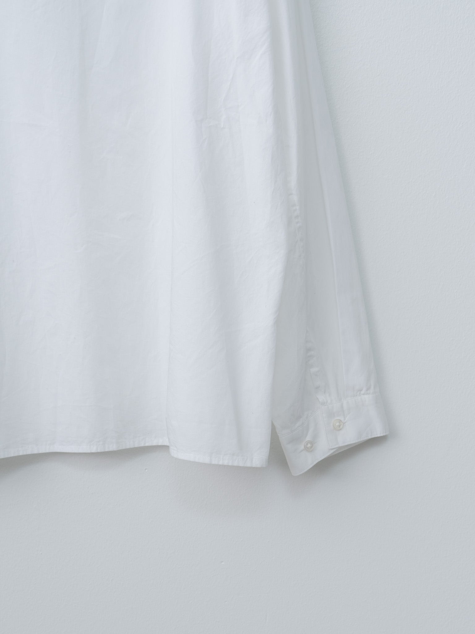 Namu Shop - Blurhms Chambray Zip Shirt - White