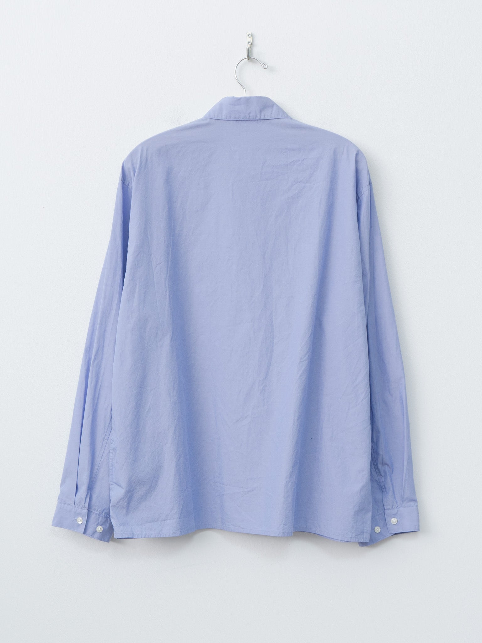 Namu Shop - Blurhms Chambray Zip Shirt - Saxe