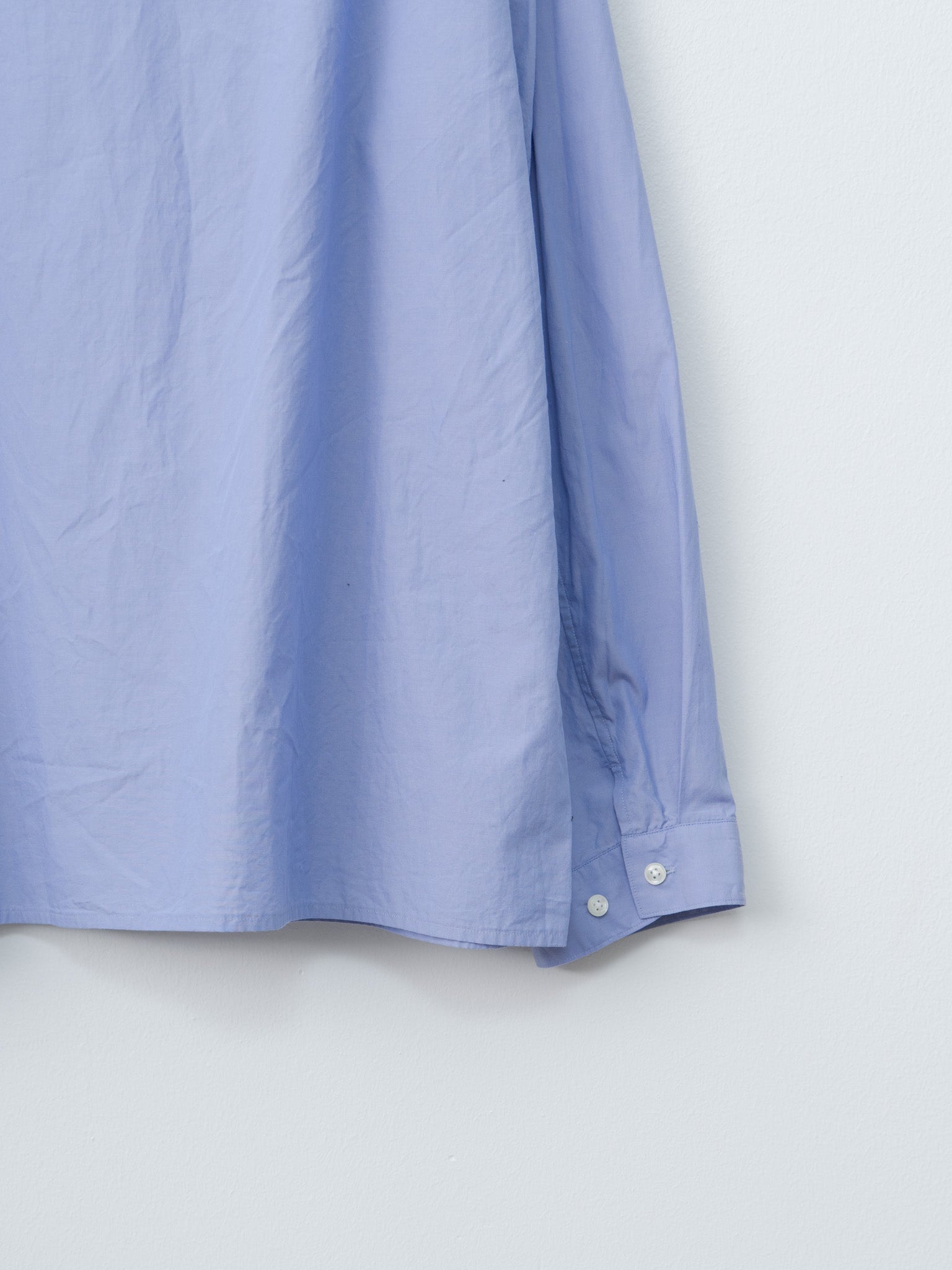 Namu Shop - Blurhms Chambray Zip Shirt - Saxe