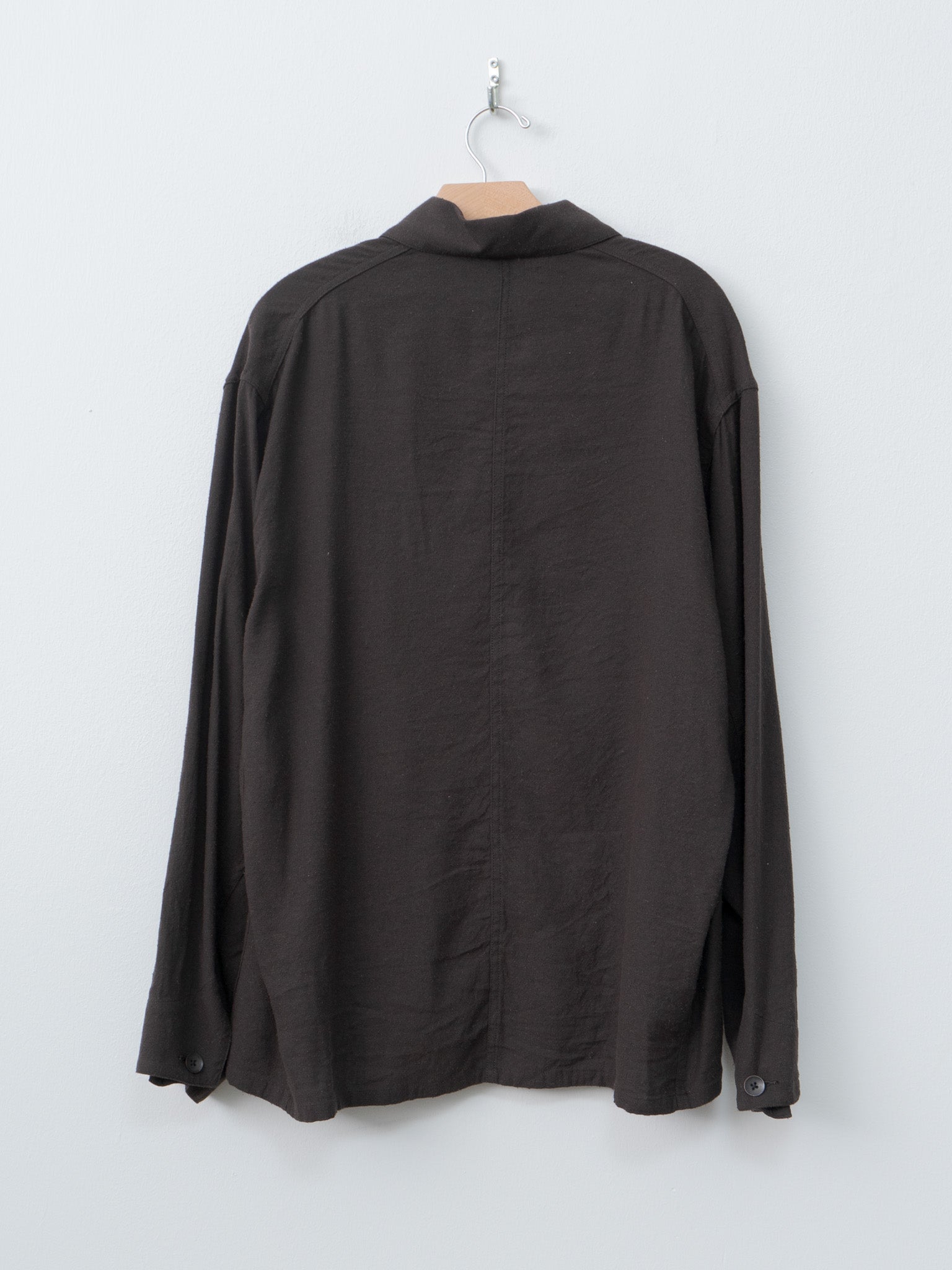Namu Shop - Blurhms Silk Linen Work Jacket - Dark Brown