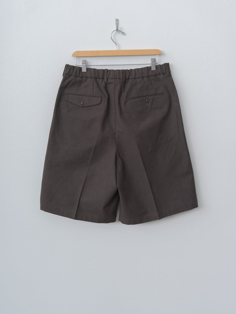 Namu Shop - Yoko Sakamoto Double Pleated Shorts - Brown (L)