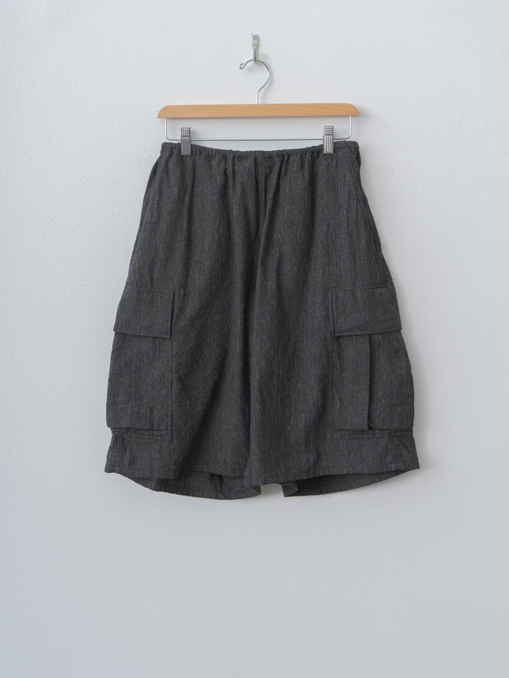 Cotton Mix Nep 6P Shorts - Black