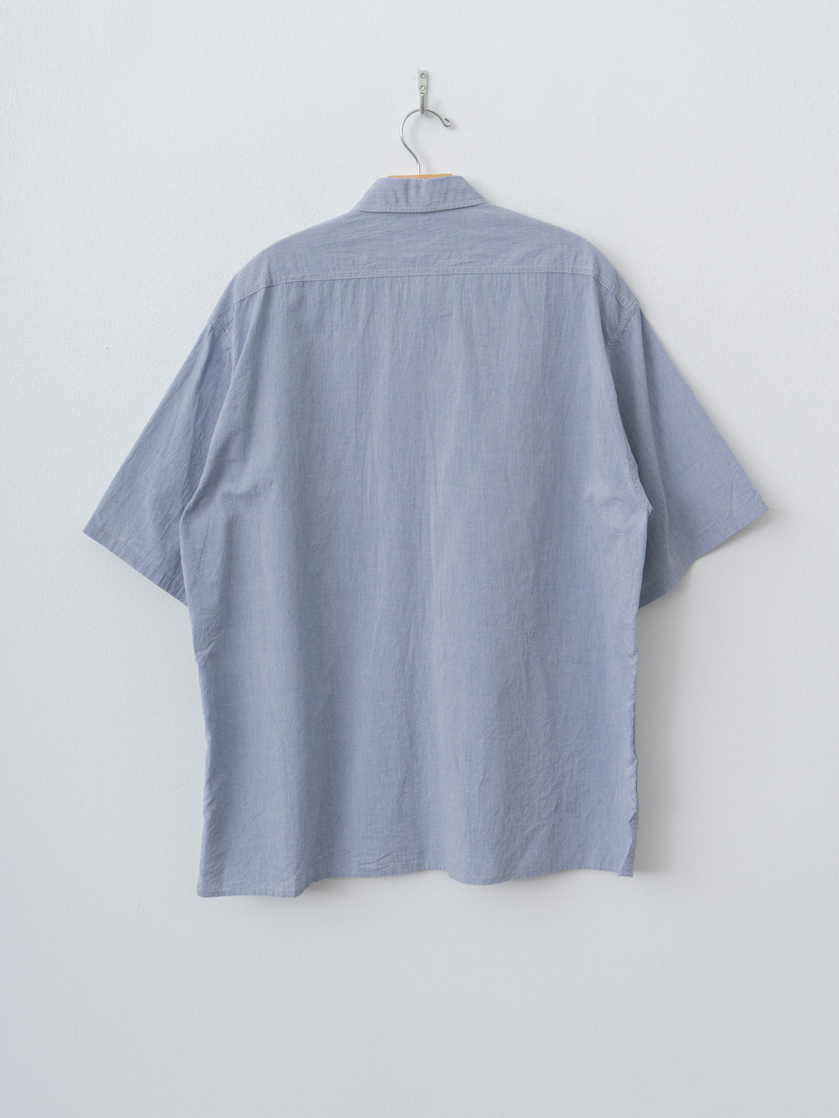 Namu Shop - Blurhms Hard Twist Chambray S/S Work Shirt - Saxe Blue