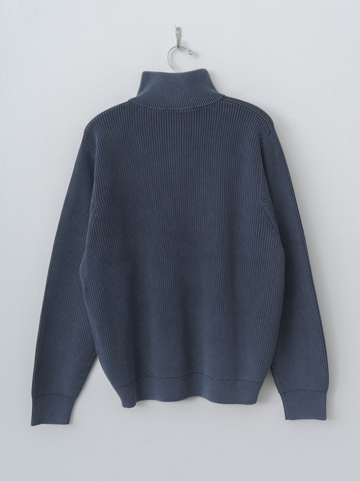 Namu Shop - Yleve Faded Stonewash KN Zip P/O - Faded Navy