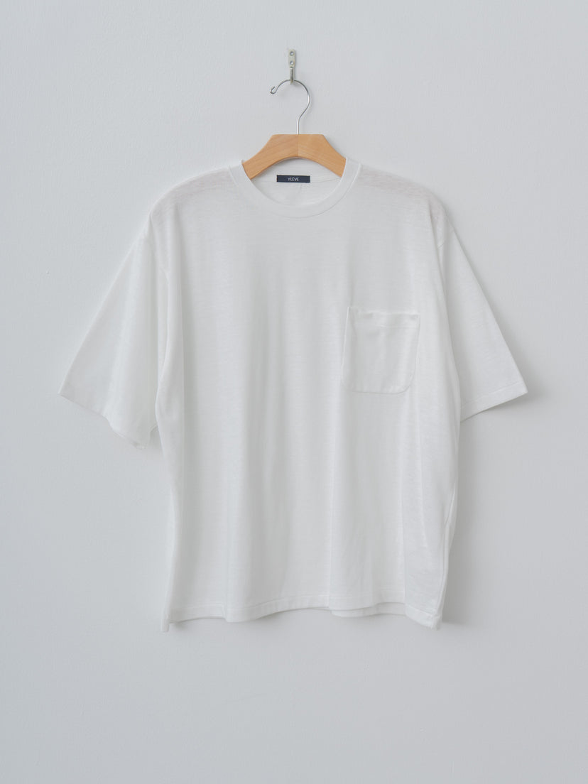 Namu Shop - Yleve T/C Slub Yarn Jersey Pocket T - White