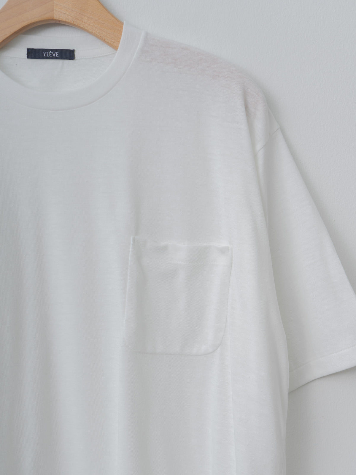 Namu Shop - Yleve T/C Slub Yarn Jersey Pocket T - White