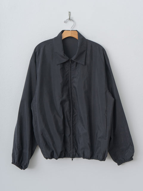 Namu Shop - ssstein Silk Nylon Collared Zip Jacket - Black