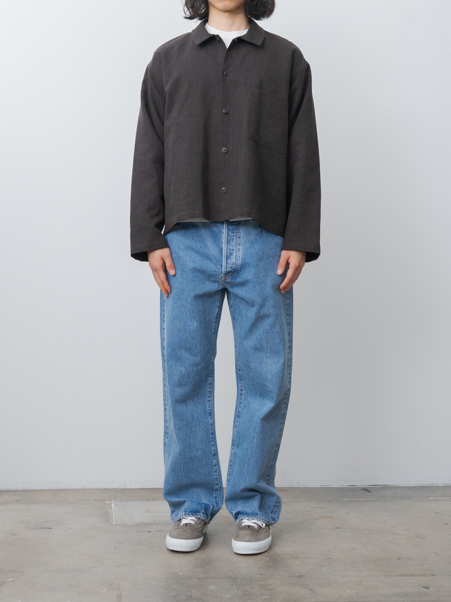 Work Blouse - Brown