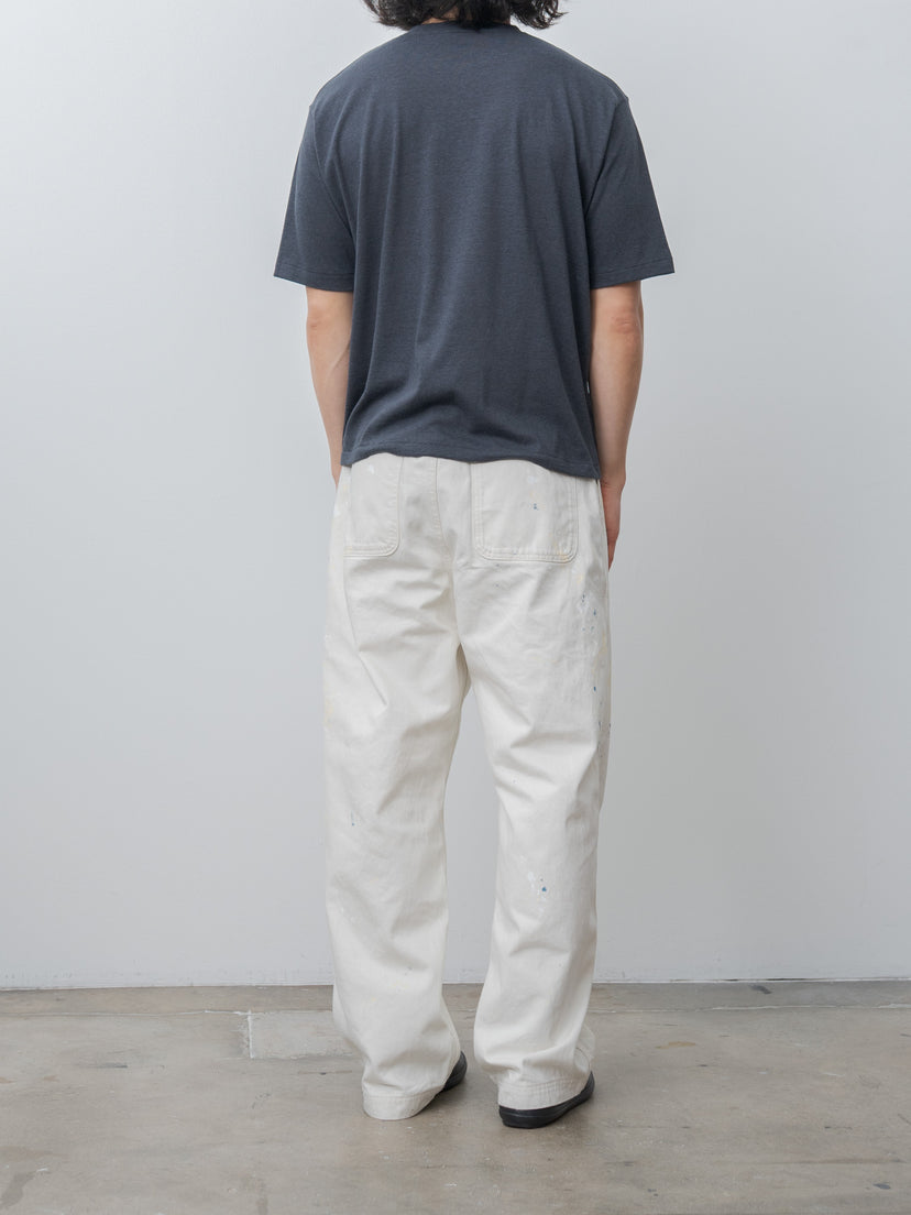 Namu Shop - Yleve T/C Slub Yarn Jersey Pocket T - Blue Grey