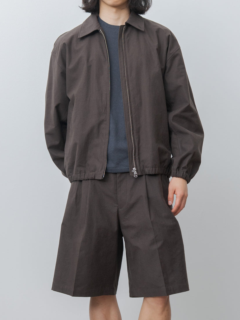 Namu Shop - Yoko Sakamoto Double Pleated Shorts - Brown (L)