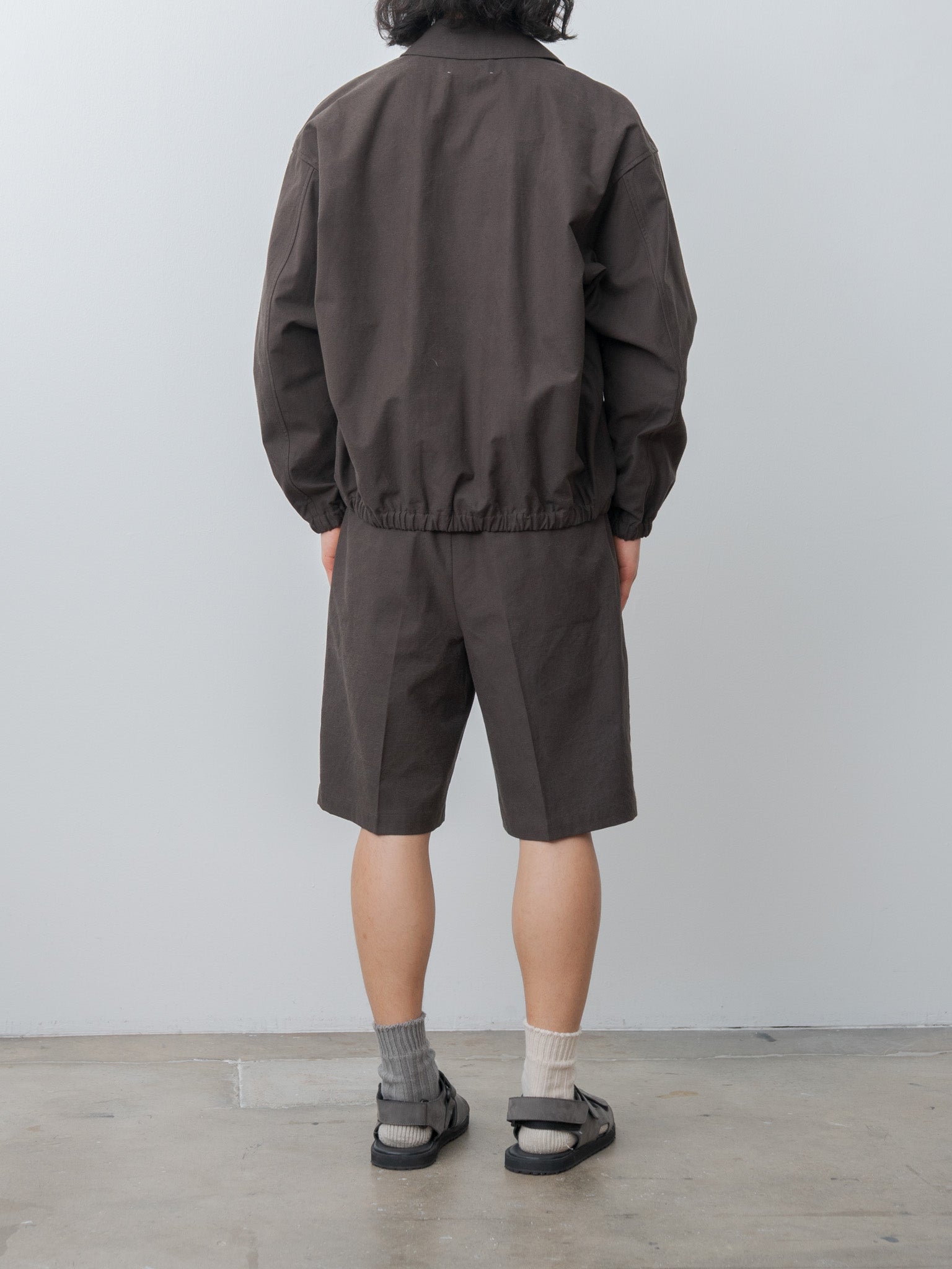 Namu Shop - Yoko Sakamoto Double Pleated Shorts - Brown (L)