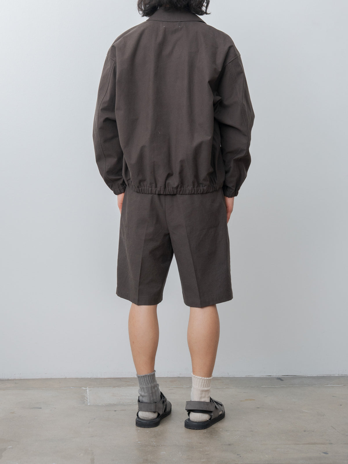 Namu Shop - Yoko Sakamoto Double Pleated Shorts - Brown (L)