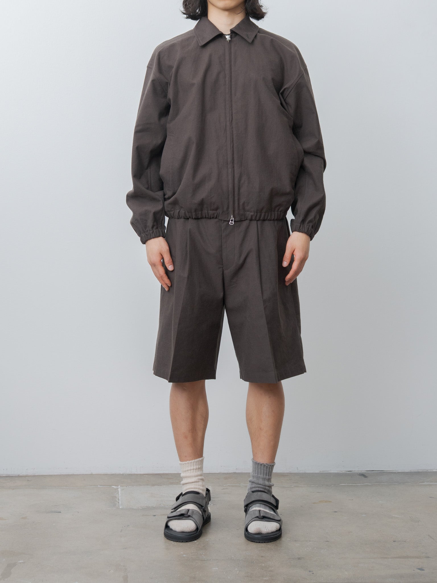 Zip Blouson - Brown