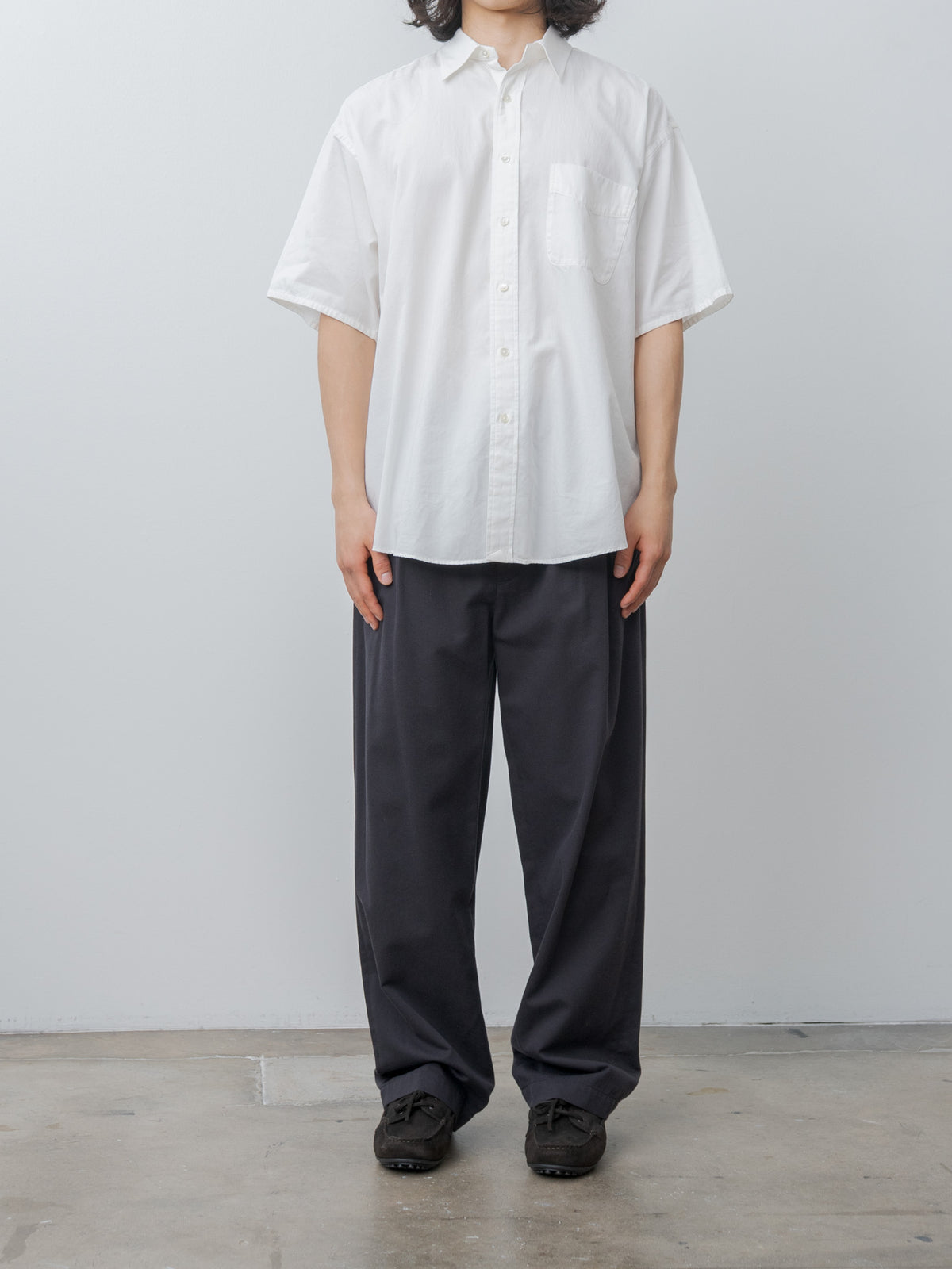 Namu Shop - Y Organic Cotton Tencel Chino Trousers - Navy