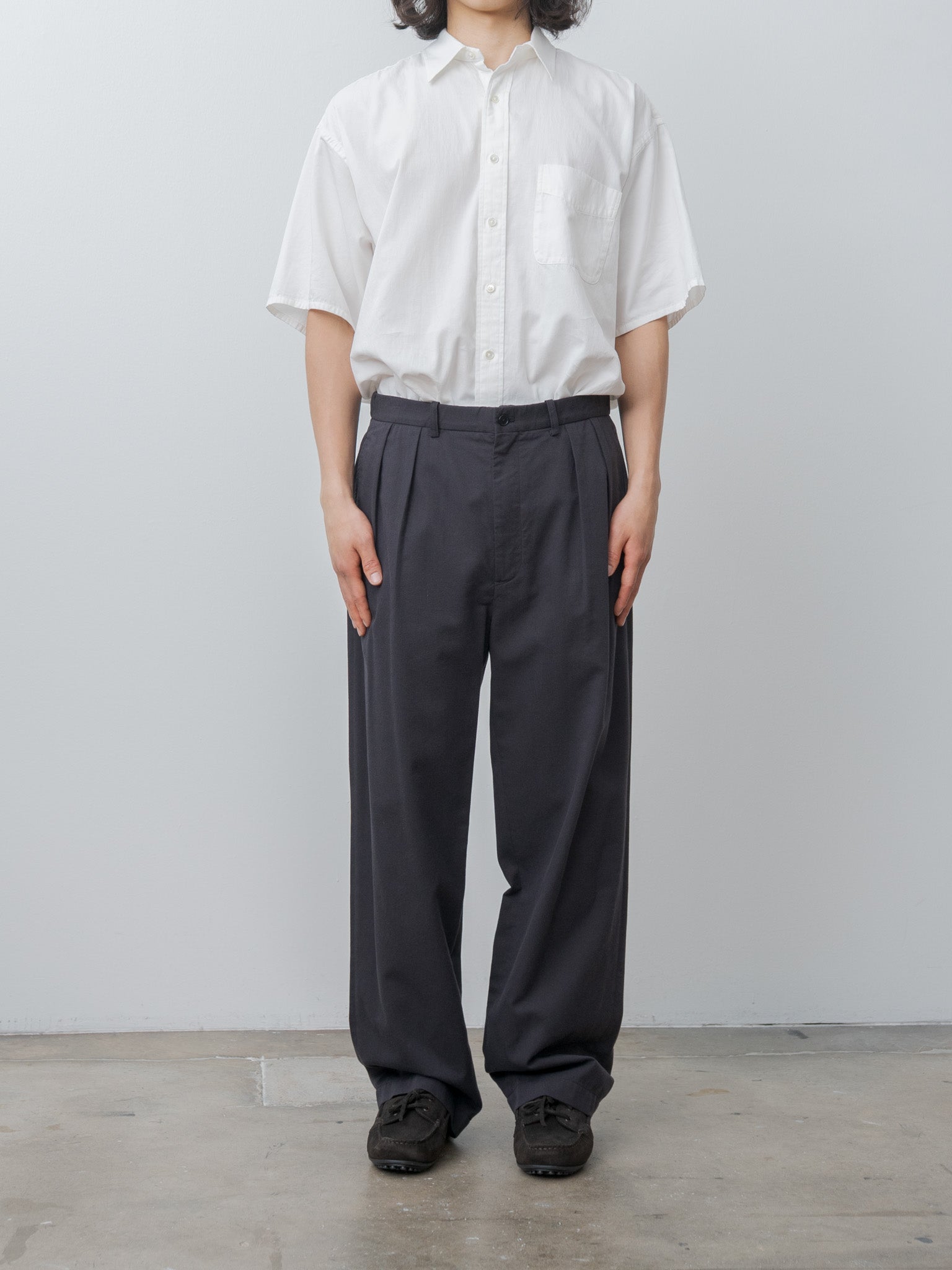 Namu Shop - Y Organic Cotton Tencel Chino Trousers - Navy