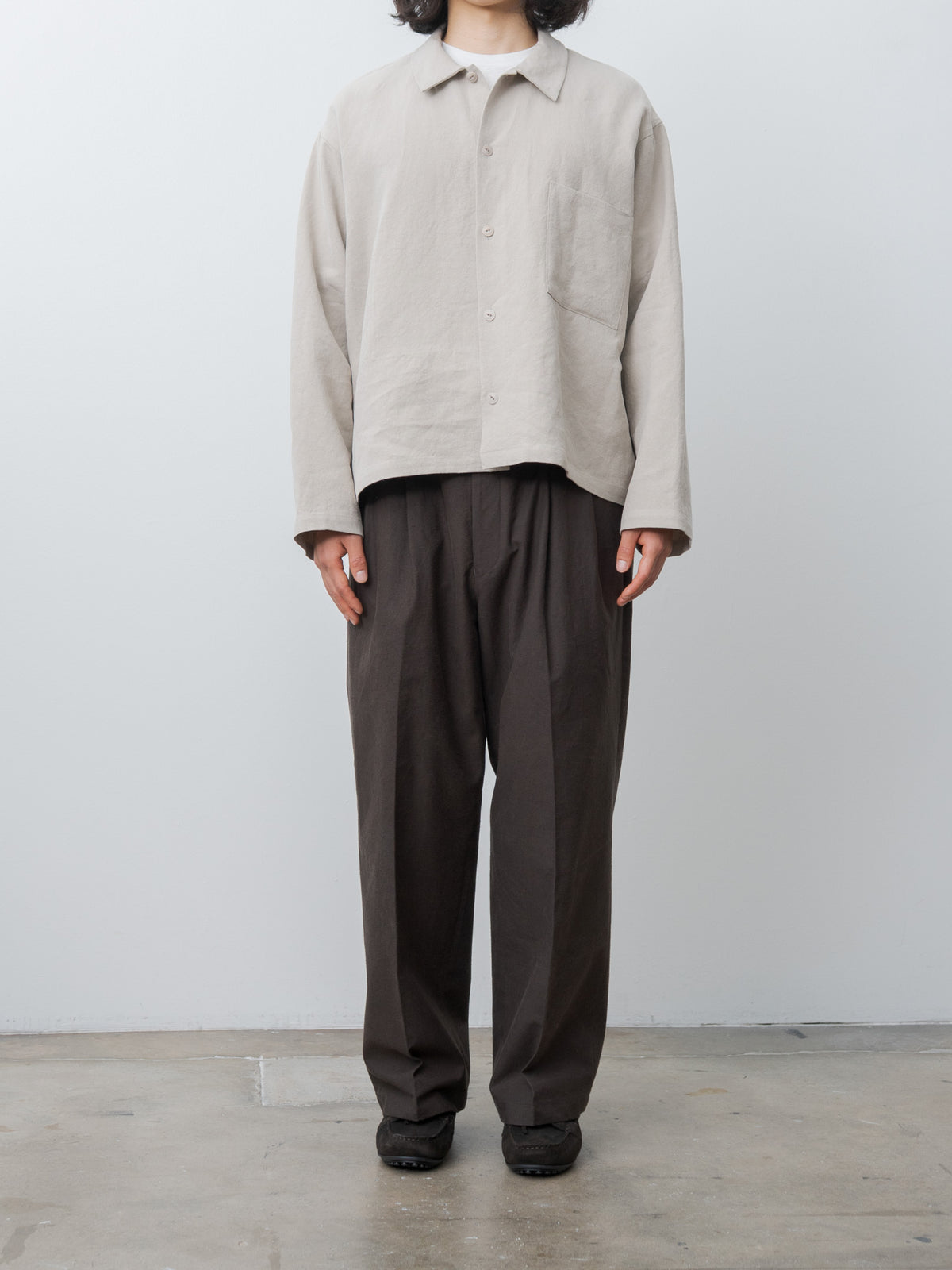Namu Shop - Yoko Sakamoto Work Blouse - Beige (L)