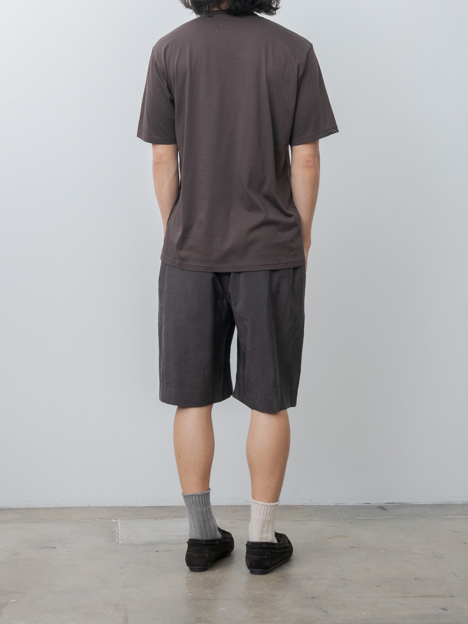 Namu Shop - ssstein Suvin Cotton Basic Tee - Dark Brown