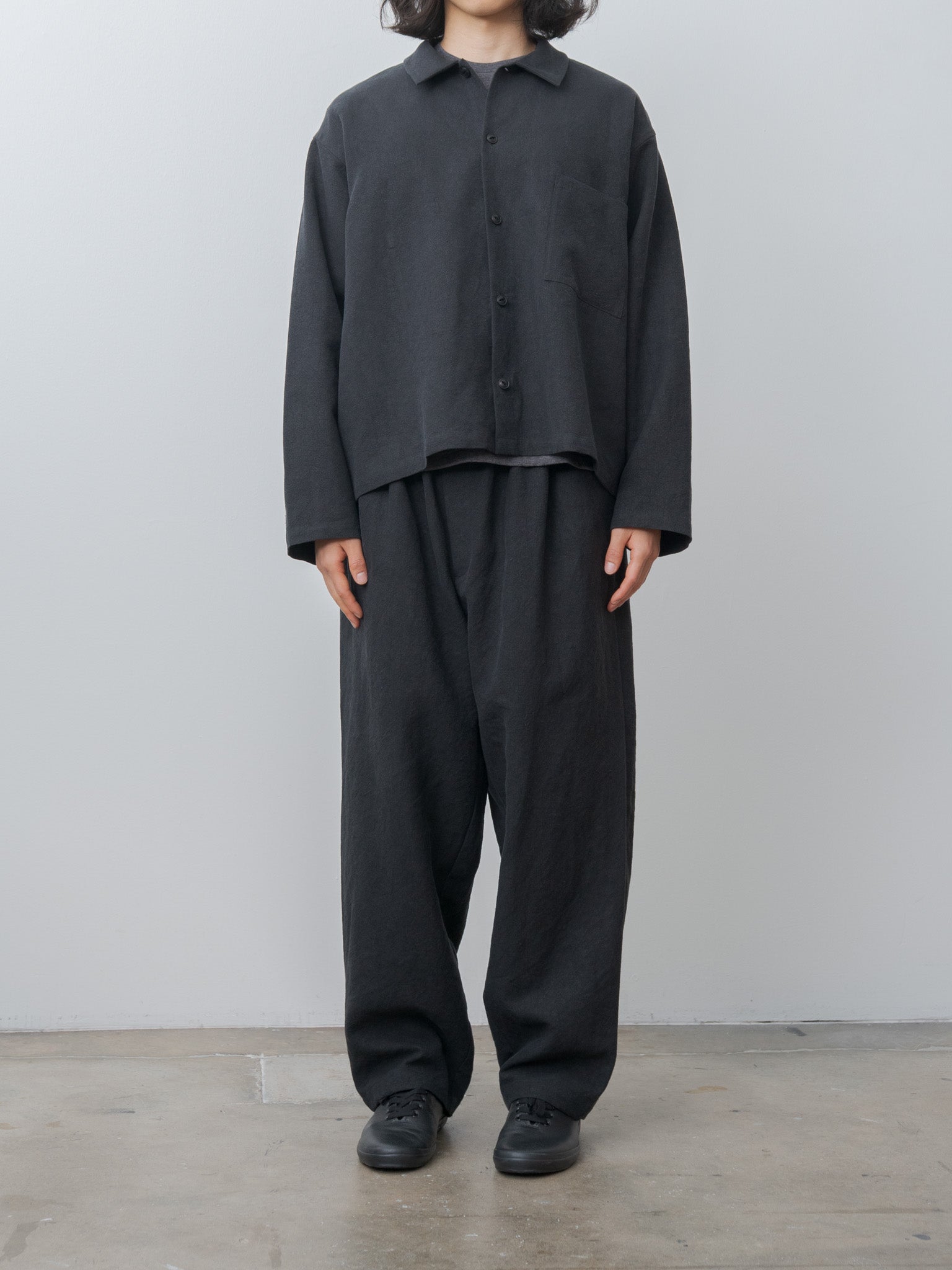 Namu Shop - Yoko Sakamoto Wide Easy Pants - Black (L)