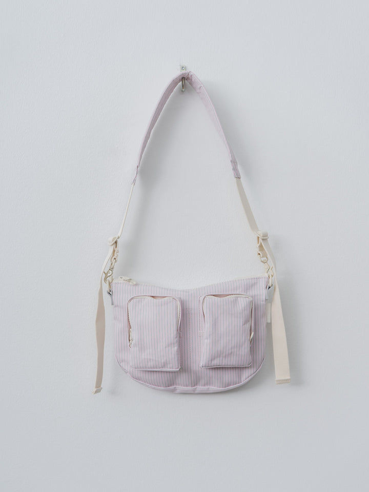Cotton Polyester Bodybag S - Stripe Pink