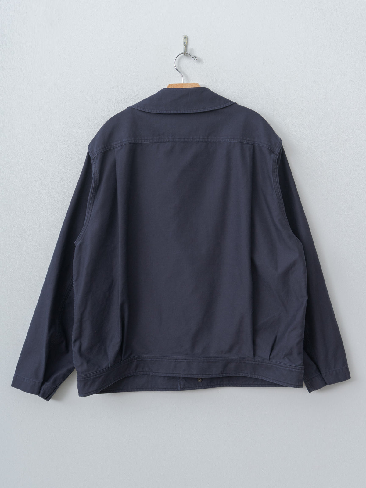 Namu Shop - Document Sulfur-Dyed Back Satin Big Pocket Jacket - Navy