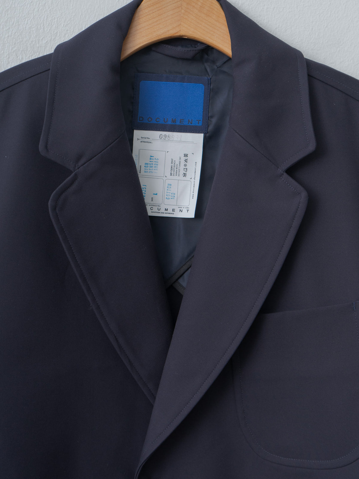 Namu Shop - Document High Density Cotton Oversized Blazer - Navy