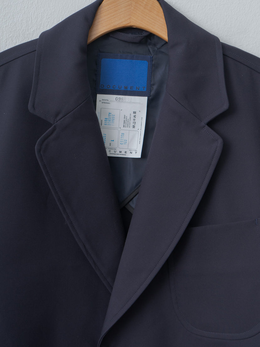 Namu Shop - Document High Density Cotton Oversized Blazer - Navy