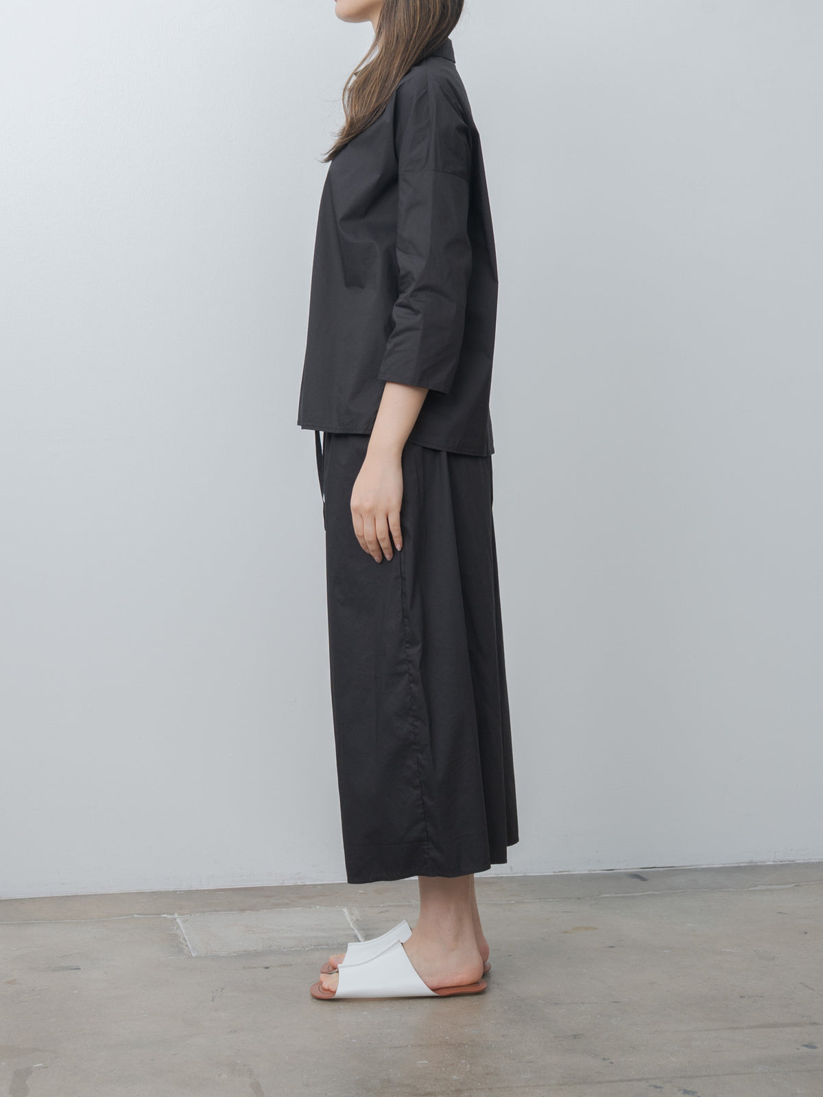 Namu Shop - Album di Famiglia Short Collar Shirt TSL - Black