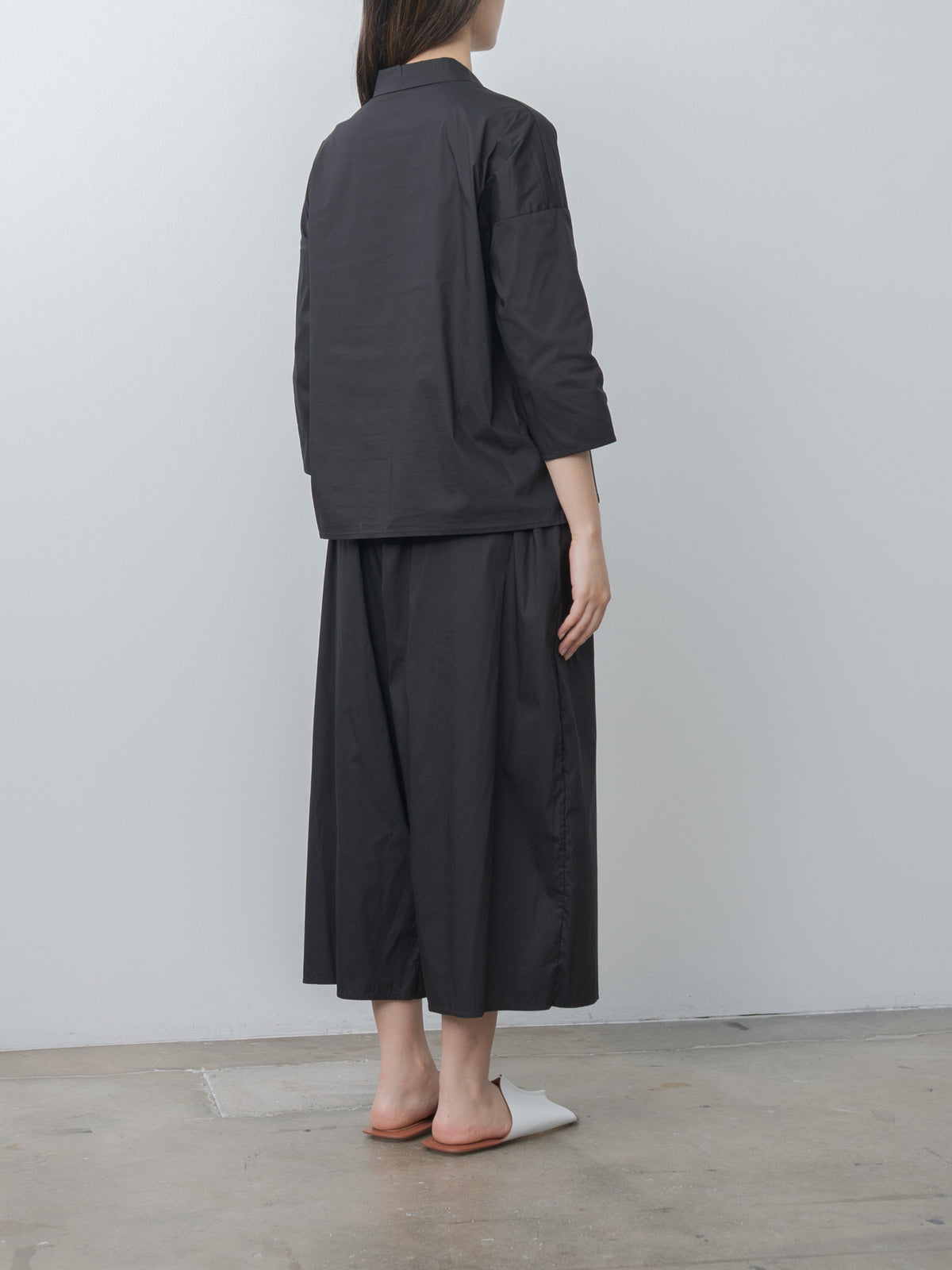 Namu Shop - Album di Famiglia Short Collar Shirt TSL - Black
