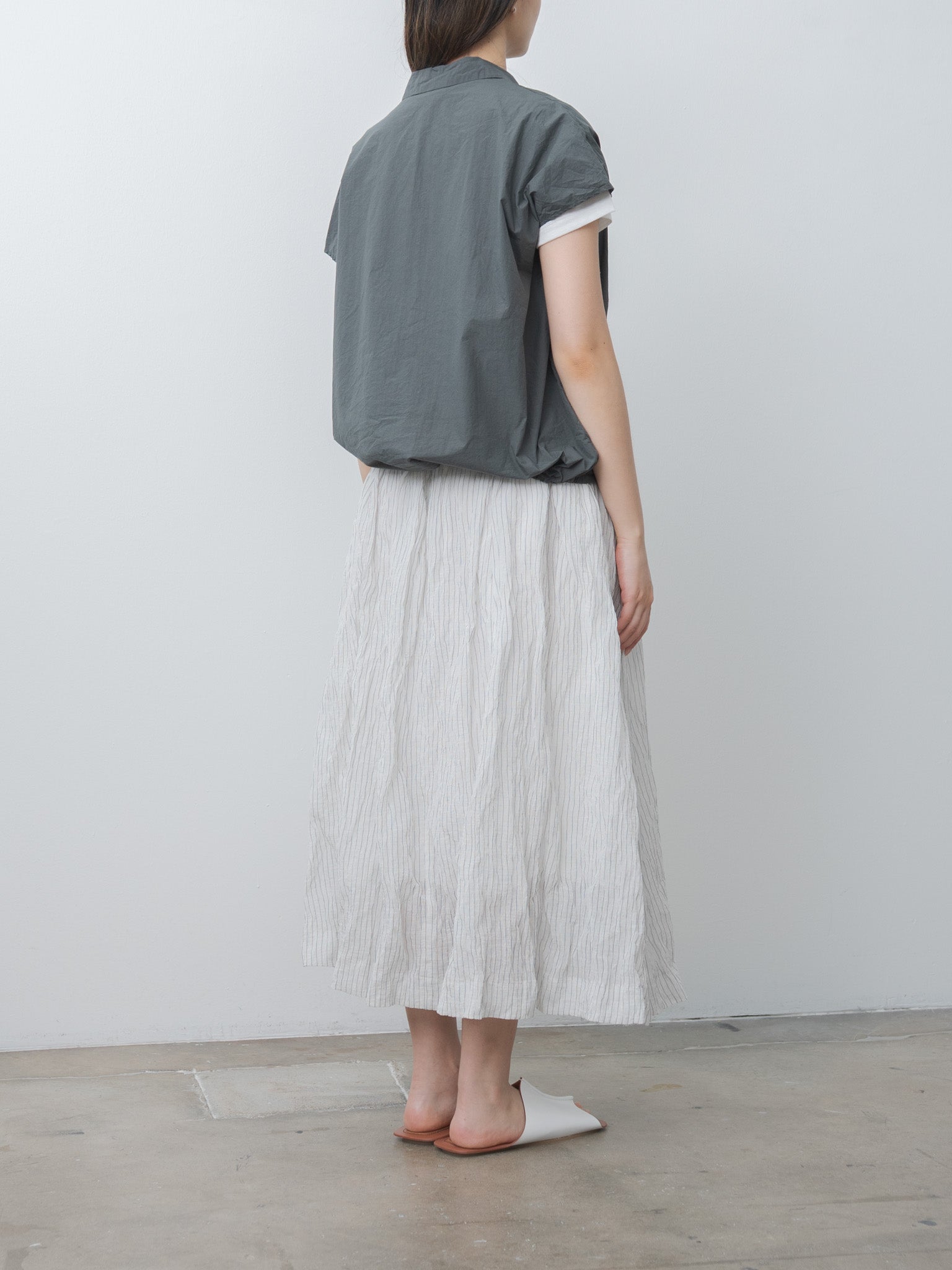 Namu Shop - Album di Famiglia Short Sleeveless Shirt TC - Thyme