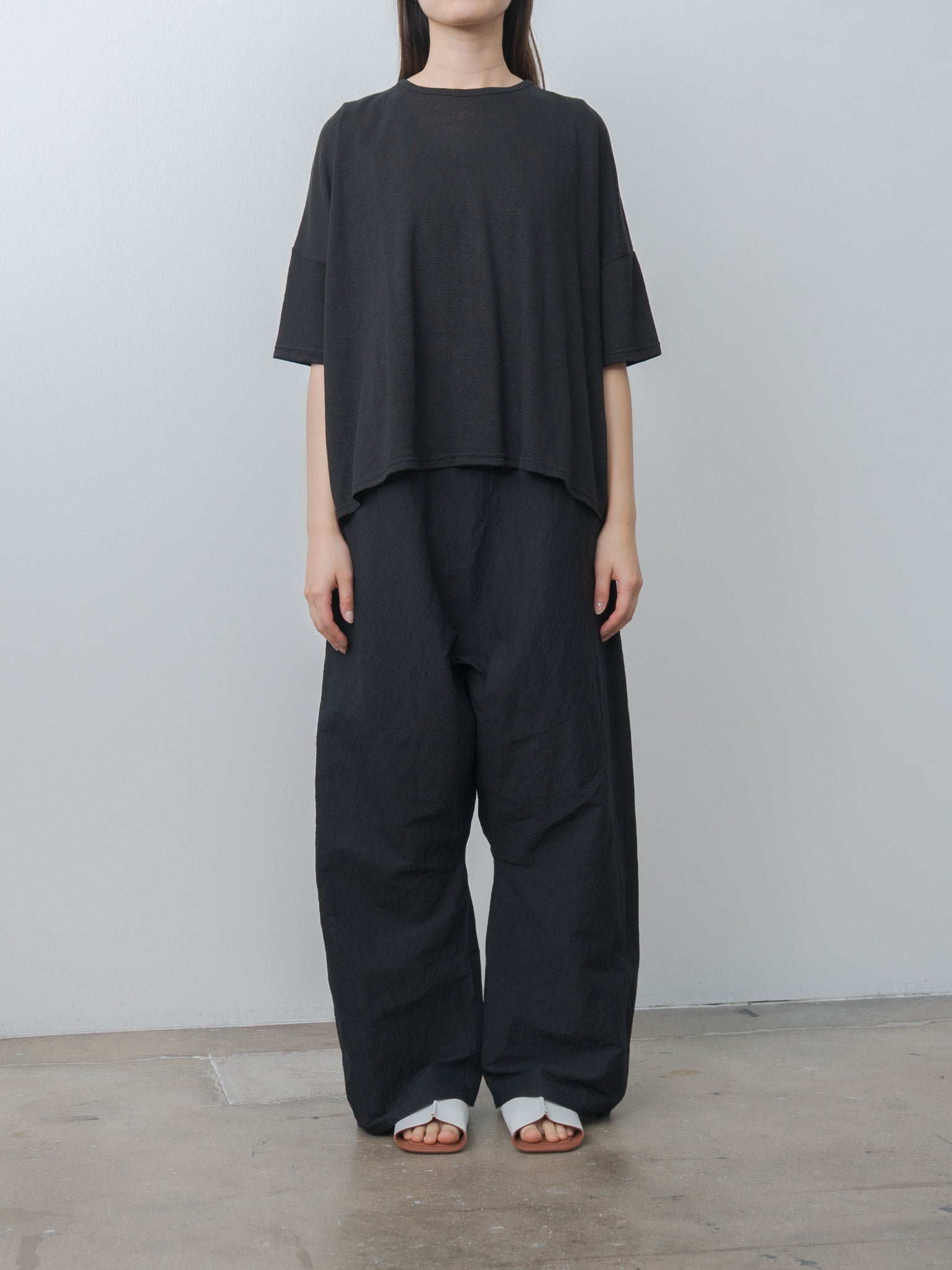 Namu Shop - Ichi Antiquites Short Sleeve Pullover - Black