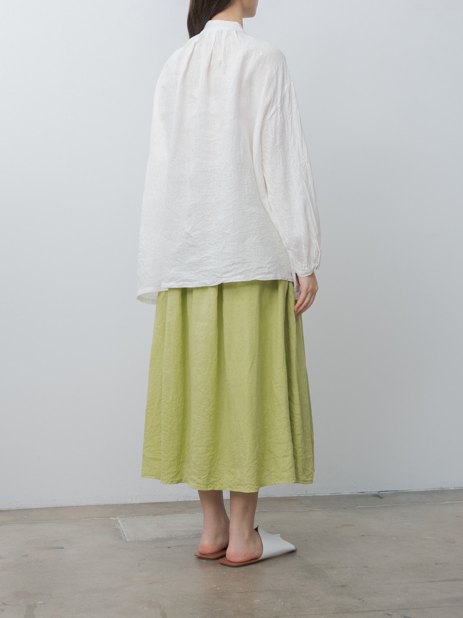 Namu Shop - Ichi Antiquites French Linen Shirt - White