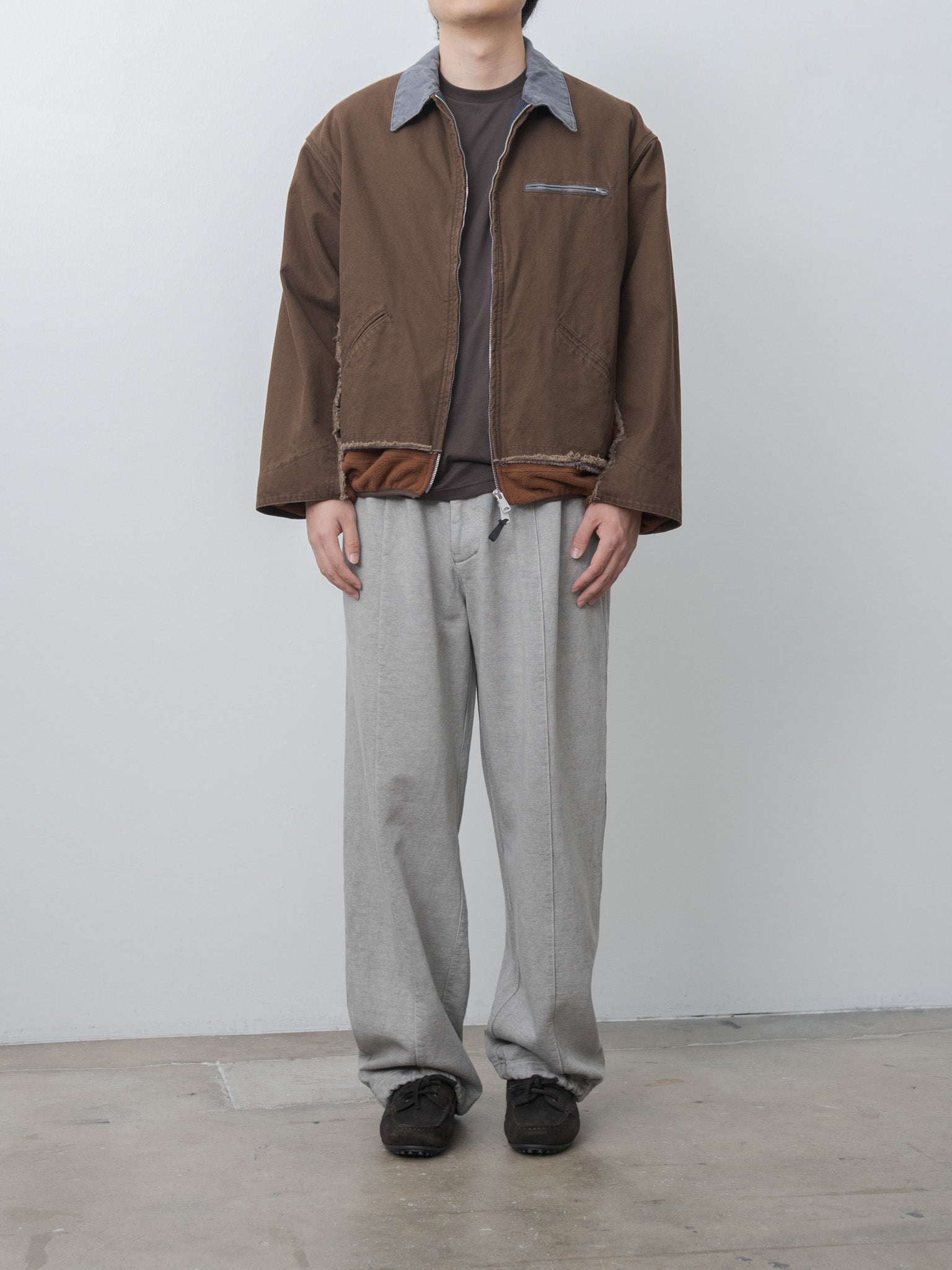 Namu Shop - Yoke Connected Work Jacket - Brown