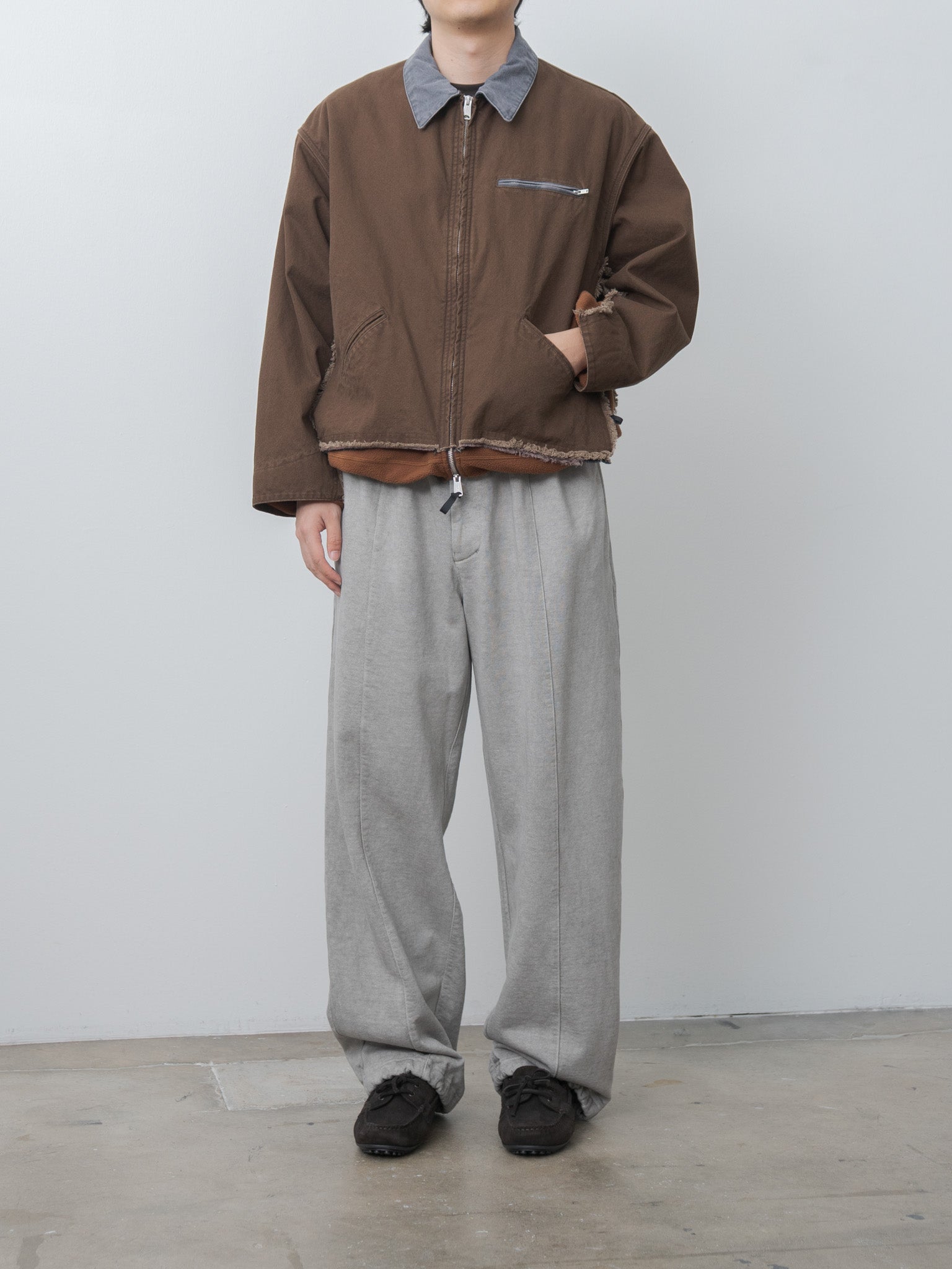 Namu Shop - Yoke Connected Work Jacket - Brown