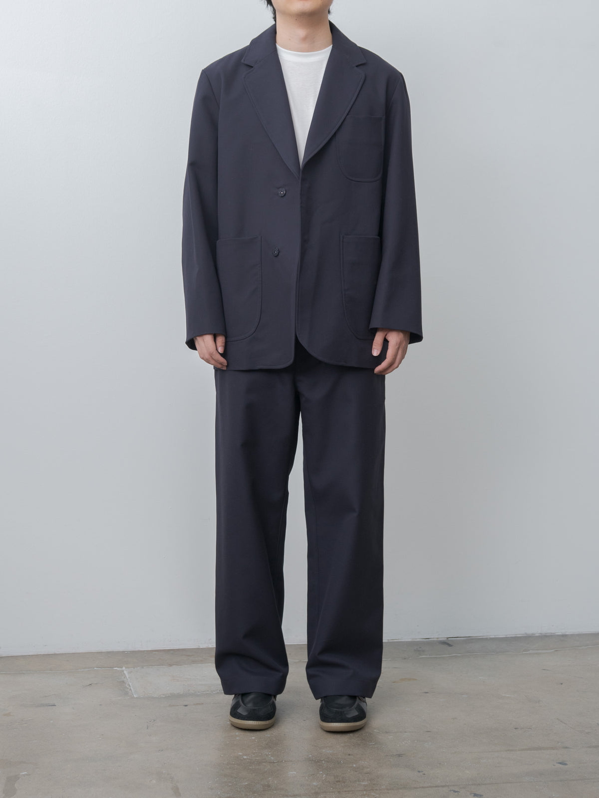 Namu Shop - Document High Density Cotton Painter Pants - Navy