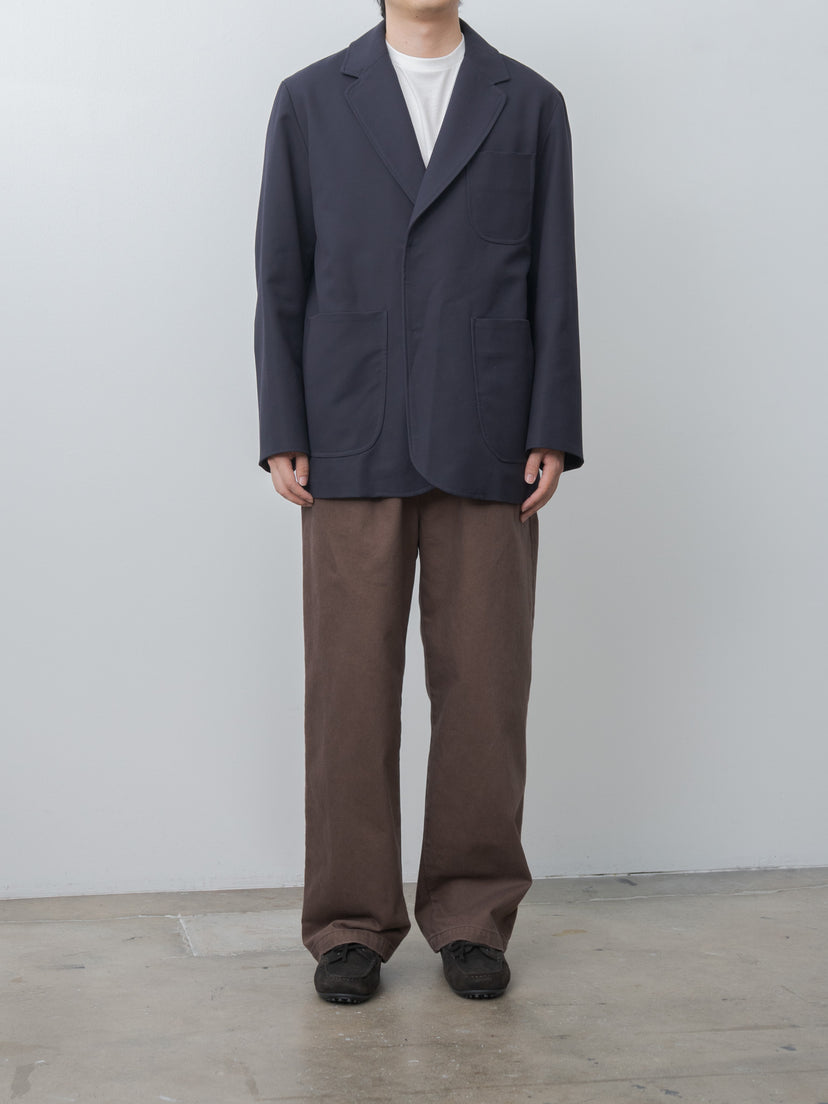 Namu Shop - Document High Density Cotton Oversized Blazer - Navy