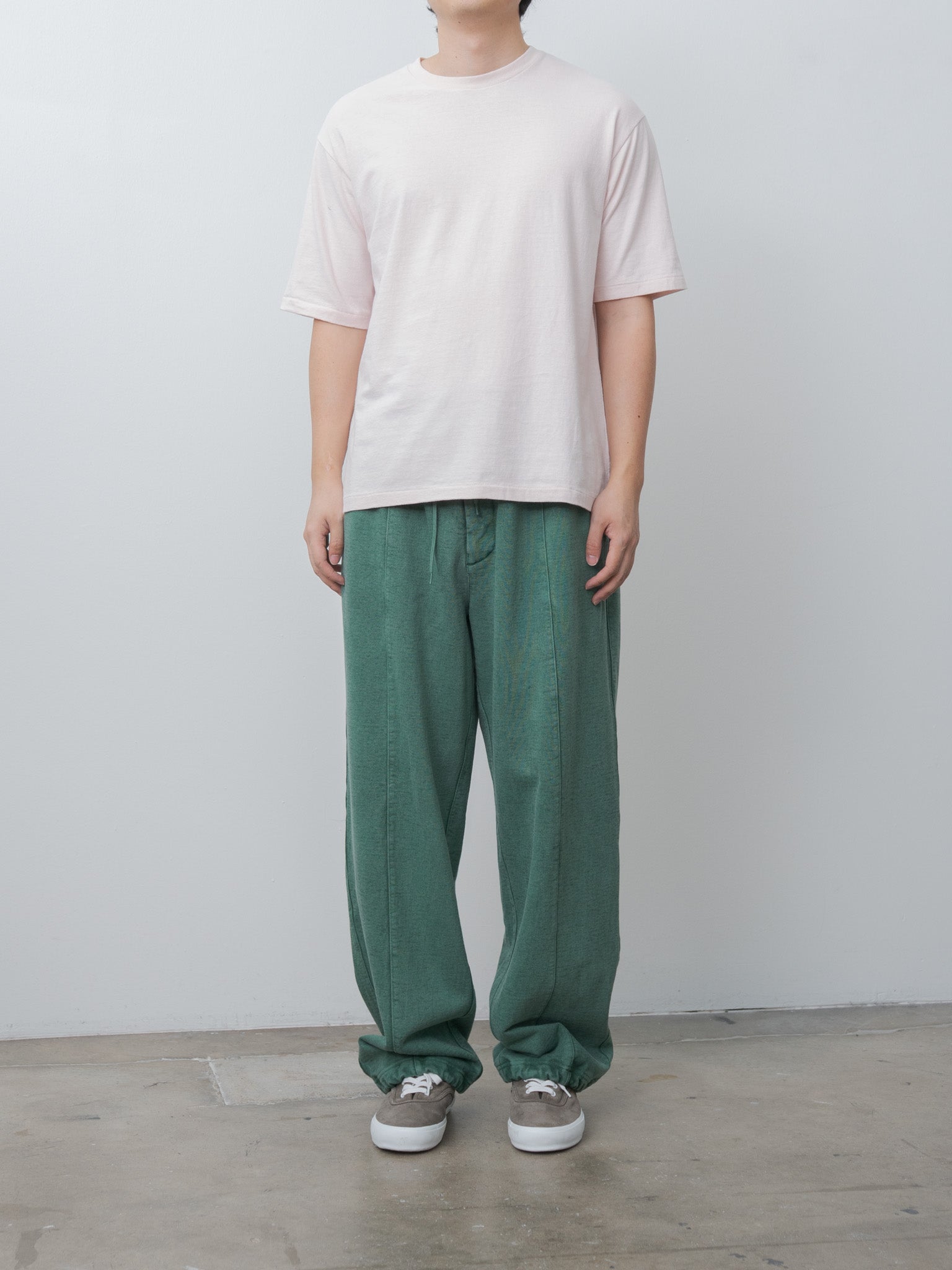 Namu Shop - Auralee Brushed Organic Cotton Jersey Tee - Pale Pink