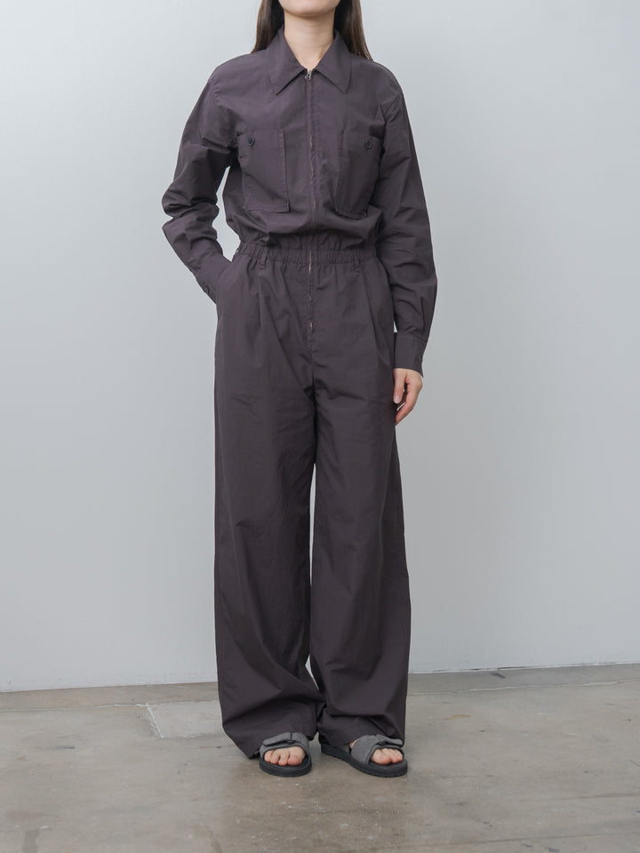 Garment-Dyed Finx Shuttle Weather Jumpsuit - Dark Brown