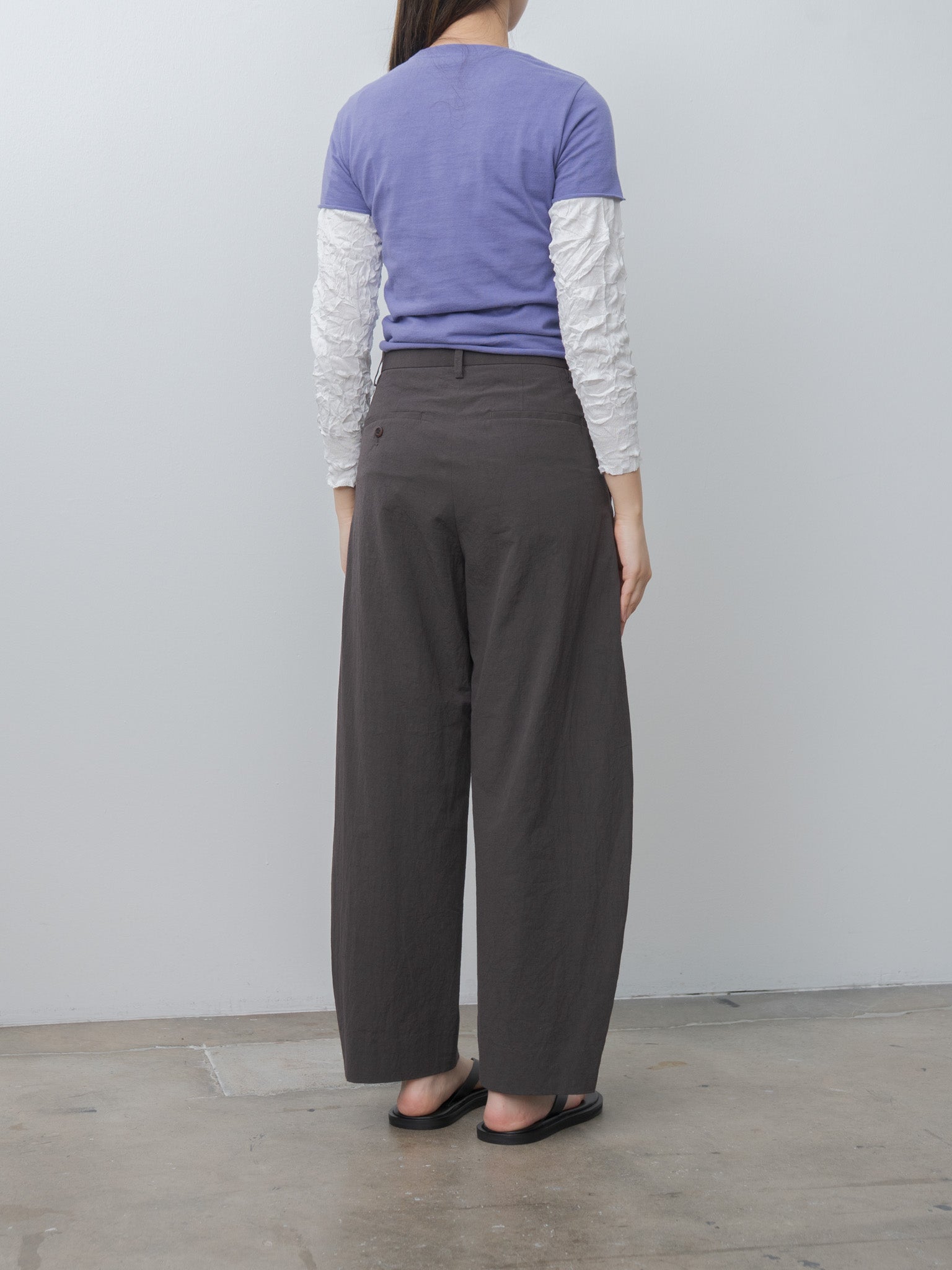 Namu Shop - Auralee Brushed Organic Cotton Jersey Tee - Light Purple