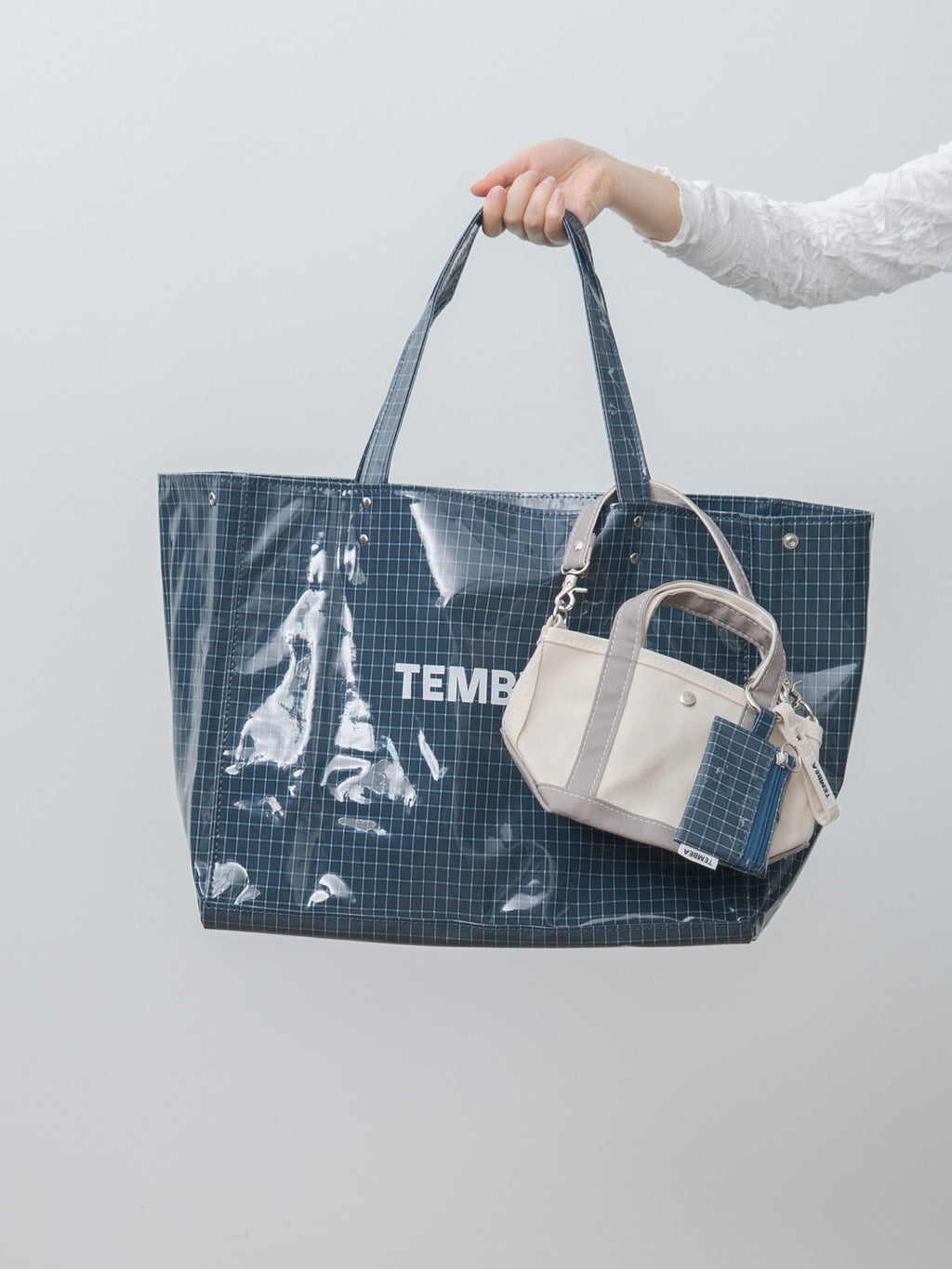 Namu Shop - Tembea Carry Tote - Check Blue
