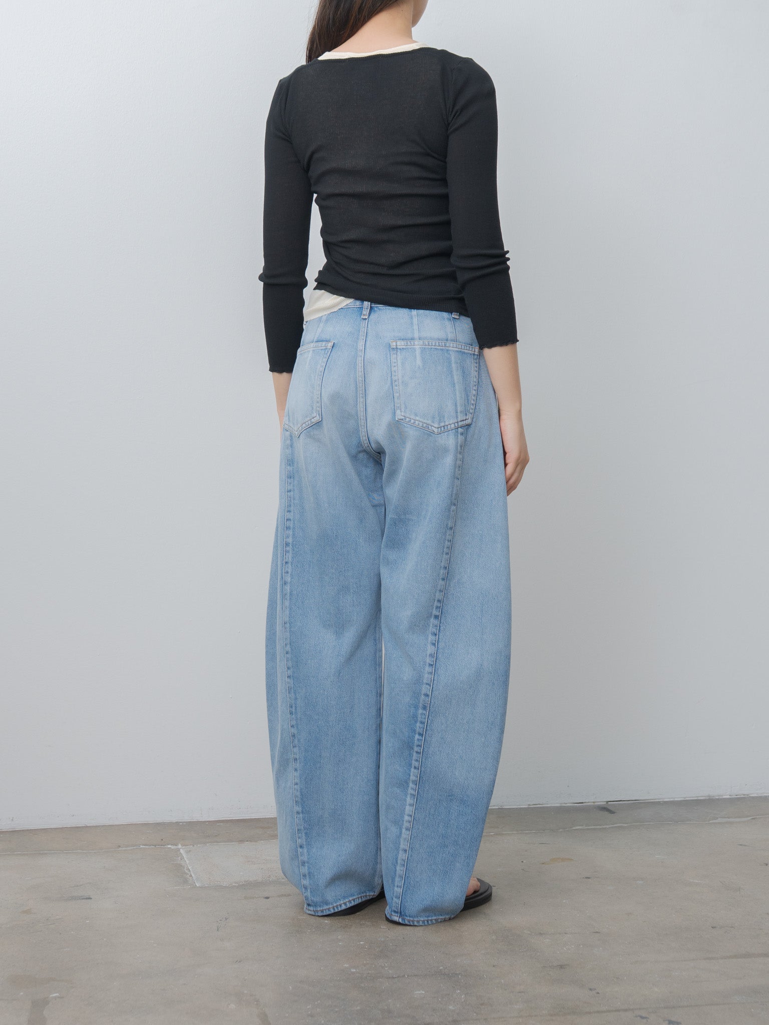 Namu Shop - Sayaka Davis Barrel Denim - Light Blue