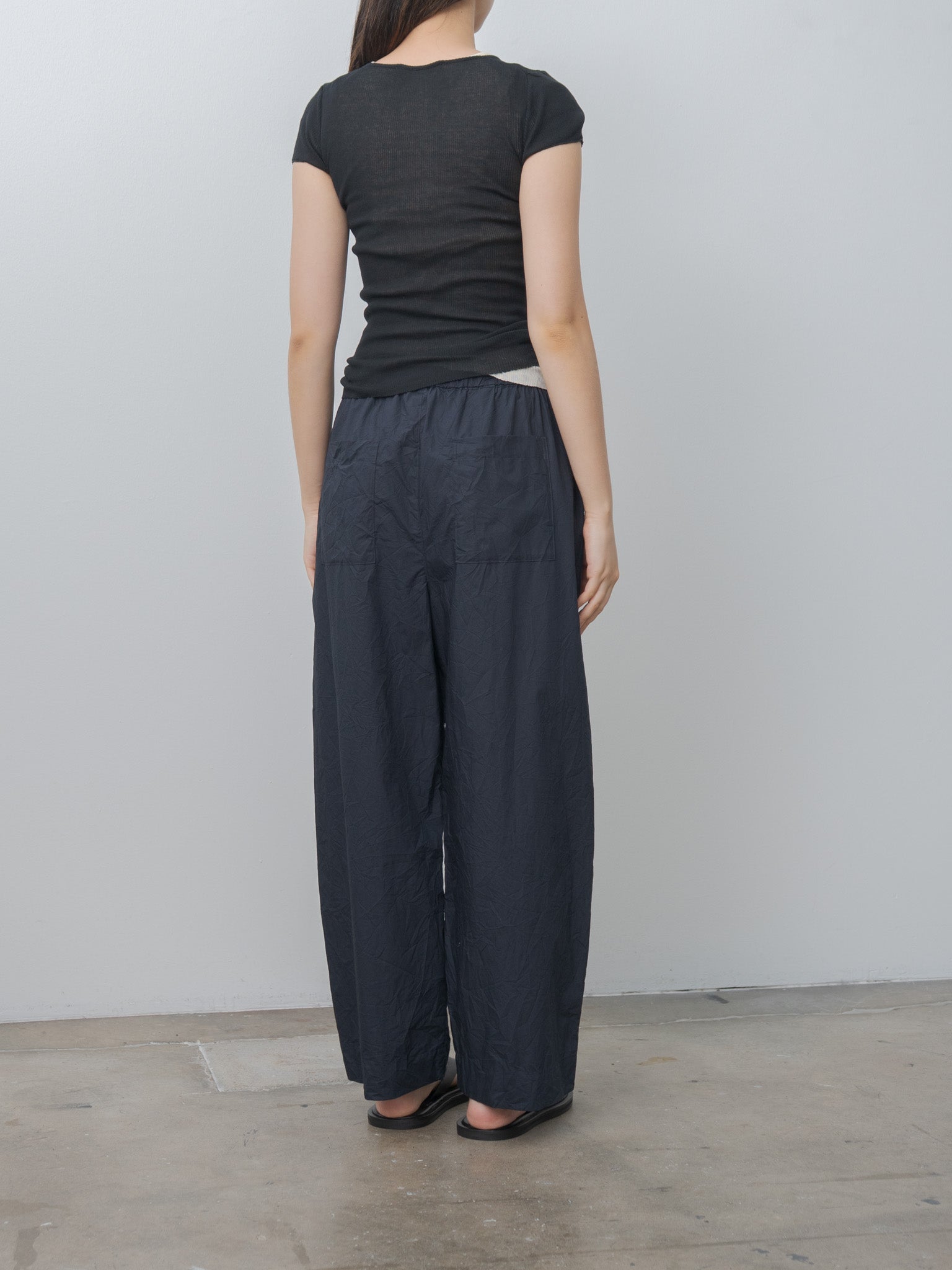 Namu Shop - Sayaka Davis Tucked Pull-on Pants - Navy