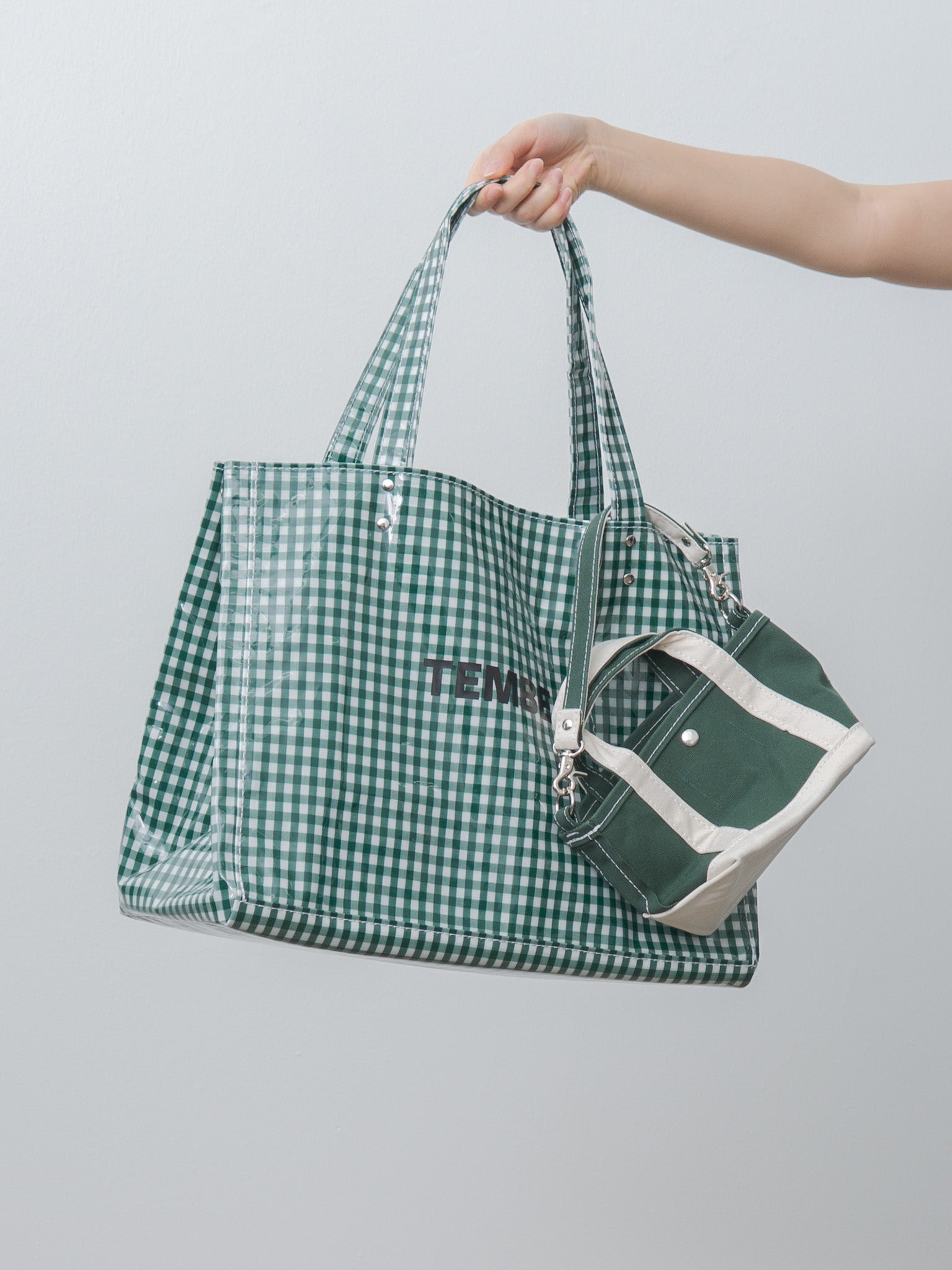 Namu Shop - Tembea Tote Bag Mini - Forest Green/Natural