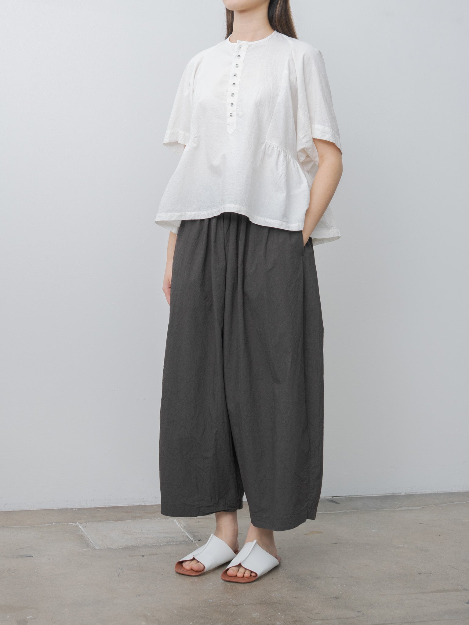 Namu Shop - Ichi Antiquites Typewriter Pants - Charcoal