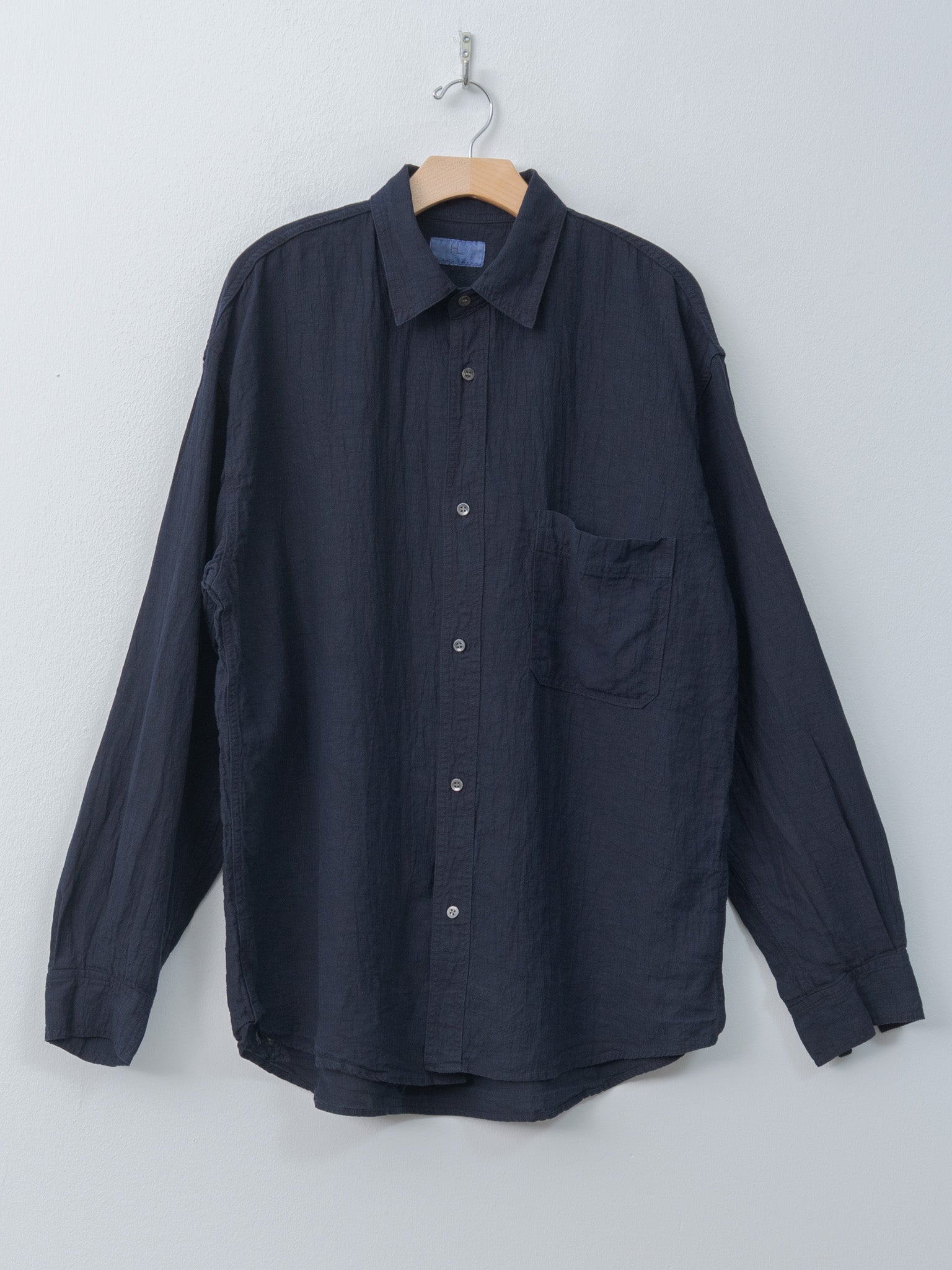 Linen Work Shirt - Navy
