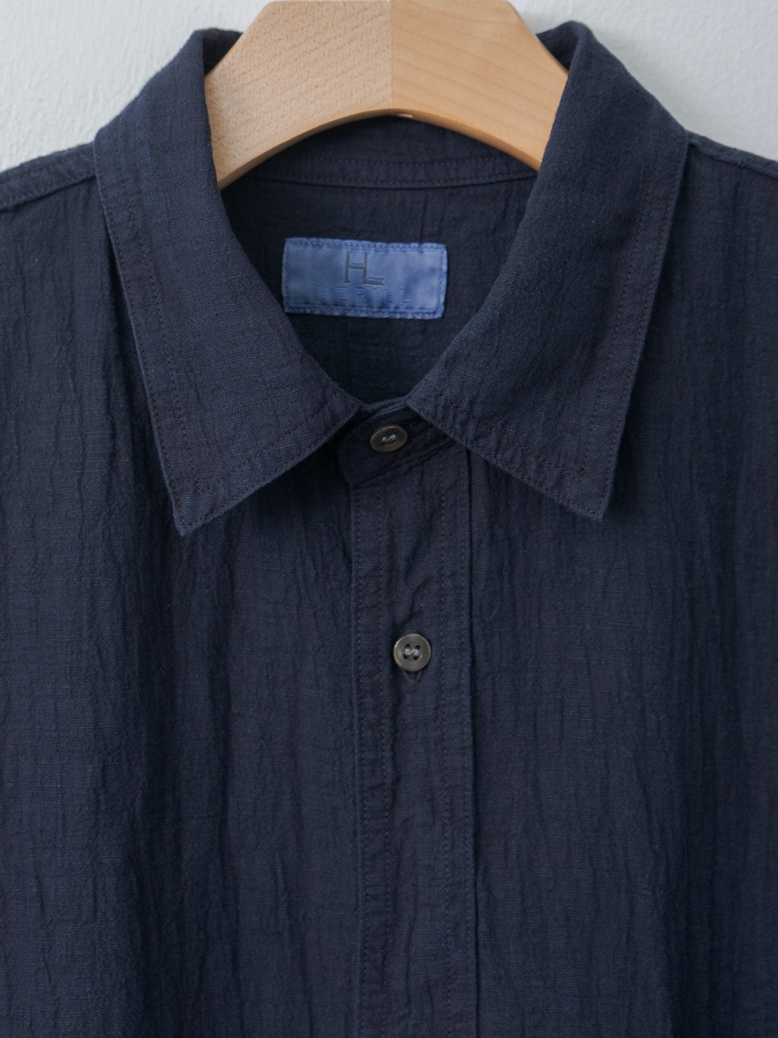 Linen Work Shirt - Navy
