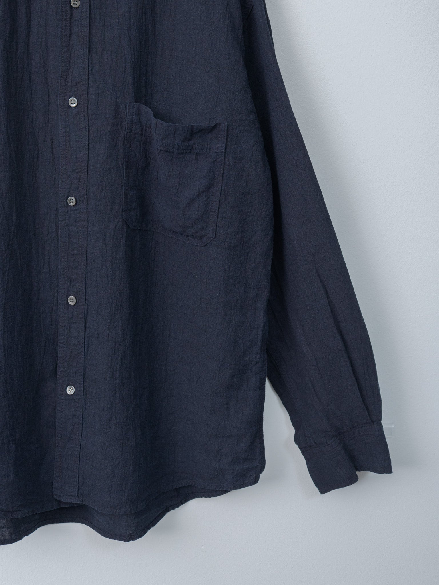Linen Work Shirt - Navy