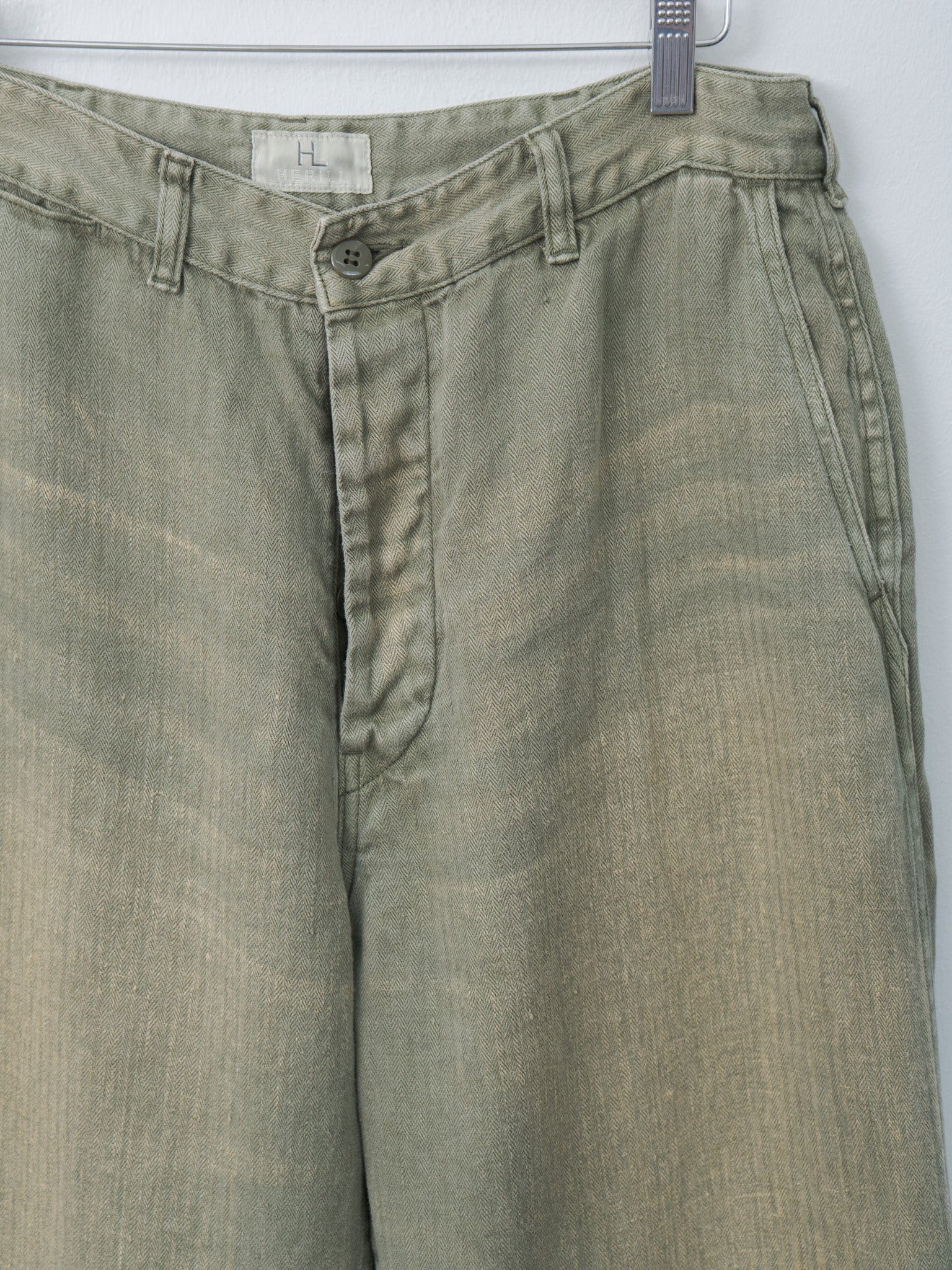 USMC HBT Linen Pants - Olive Drab