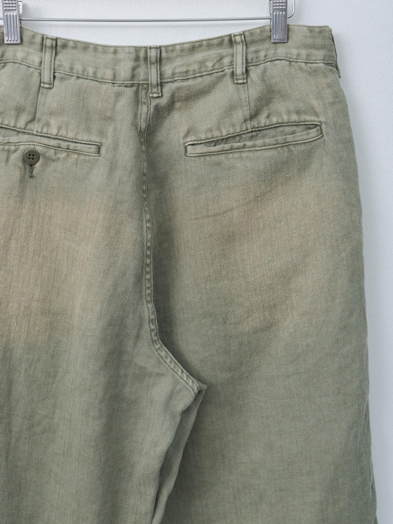 USMC HBT Linen Pants - Olive Drab