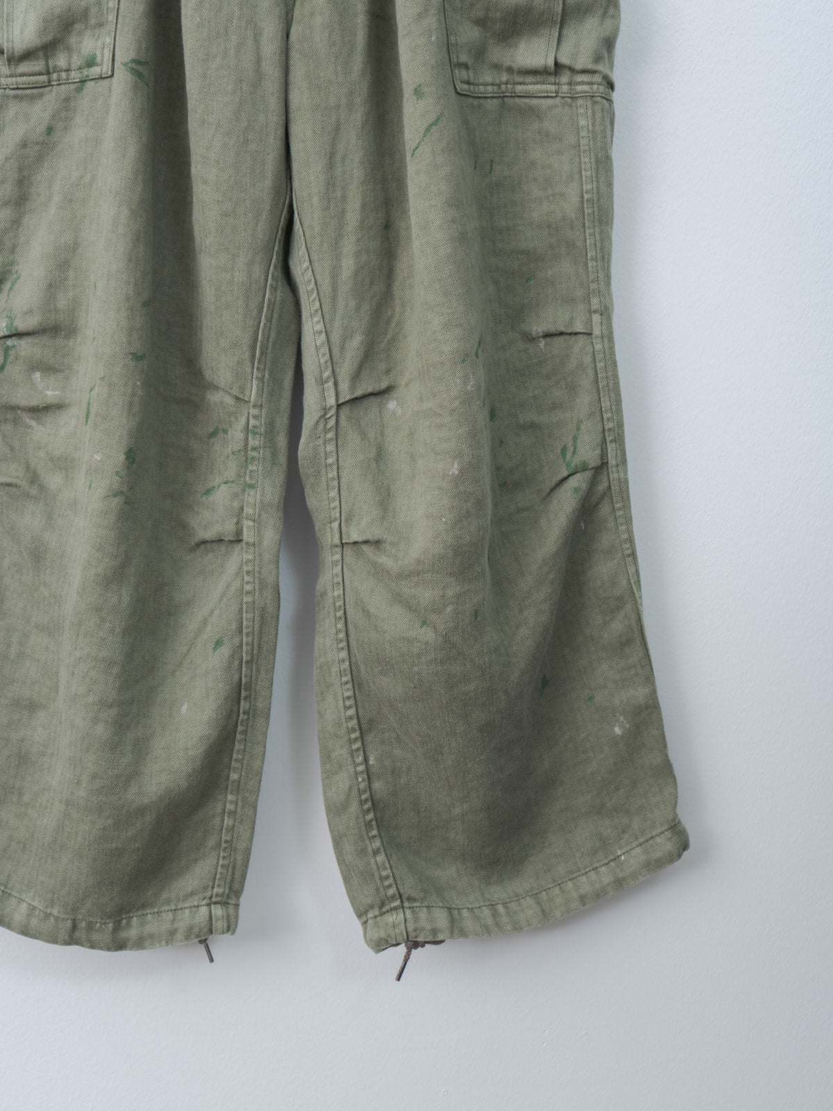 Namu Shop - Herill HBT Linen Cargo Pants - Olive Drab