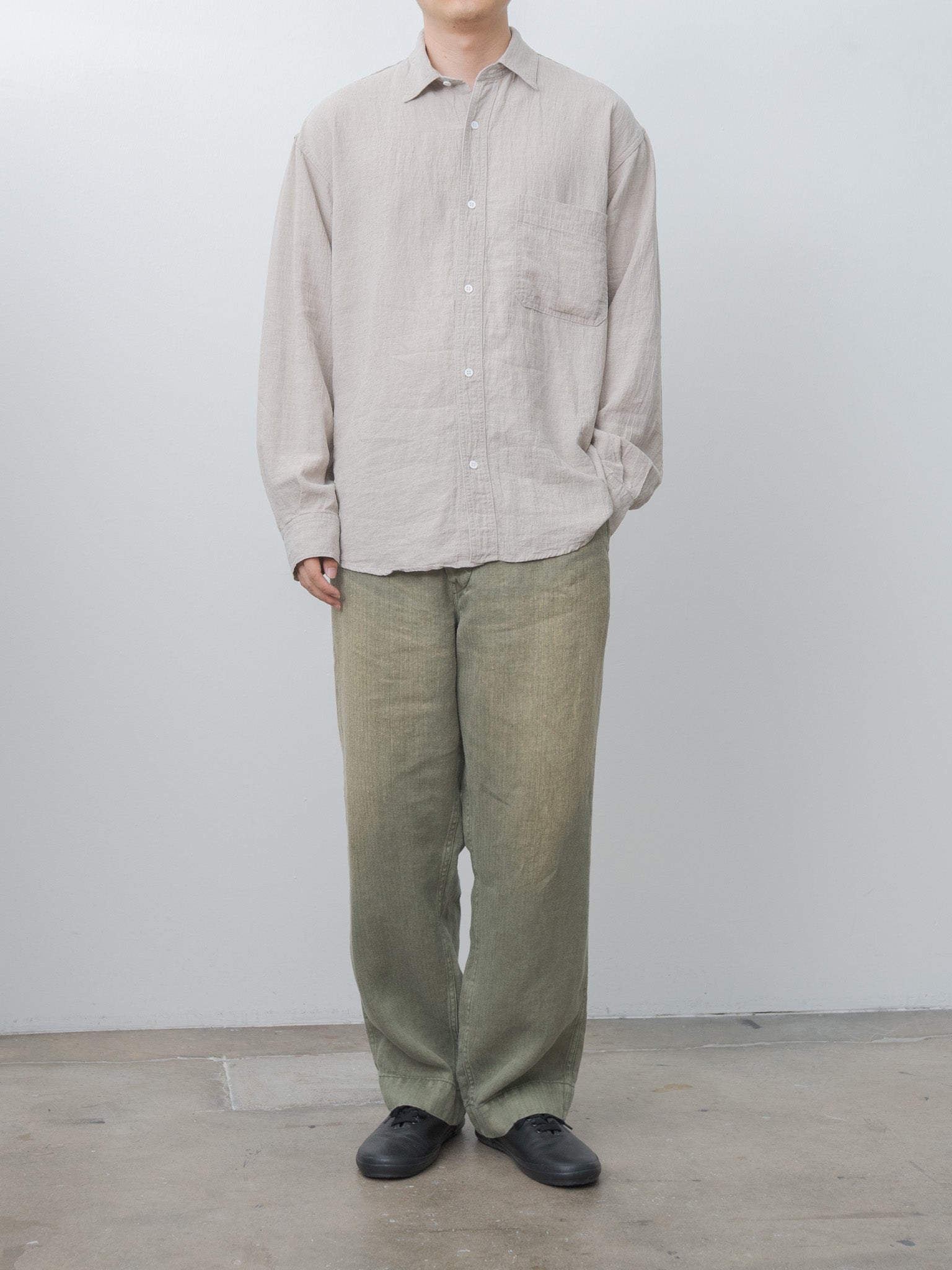 USMC HBT Linen Pants - Olive Drab